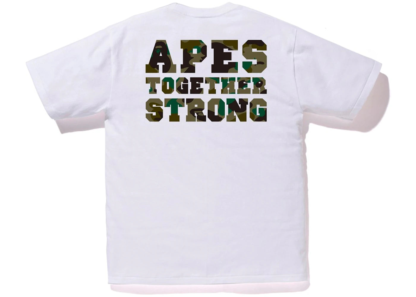 BAPE 1st Camo College ATS Tee White/Green