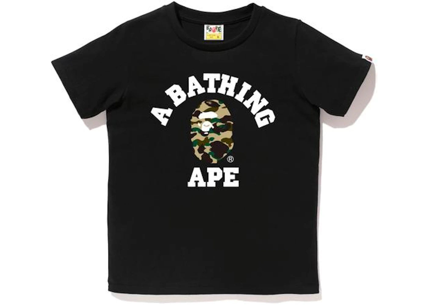 BAPE 1st Camo College Tee Tee (Ladies) Black/Yellow