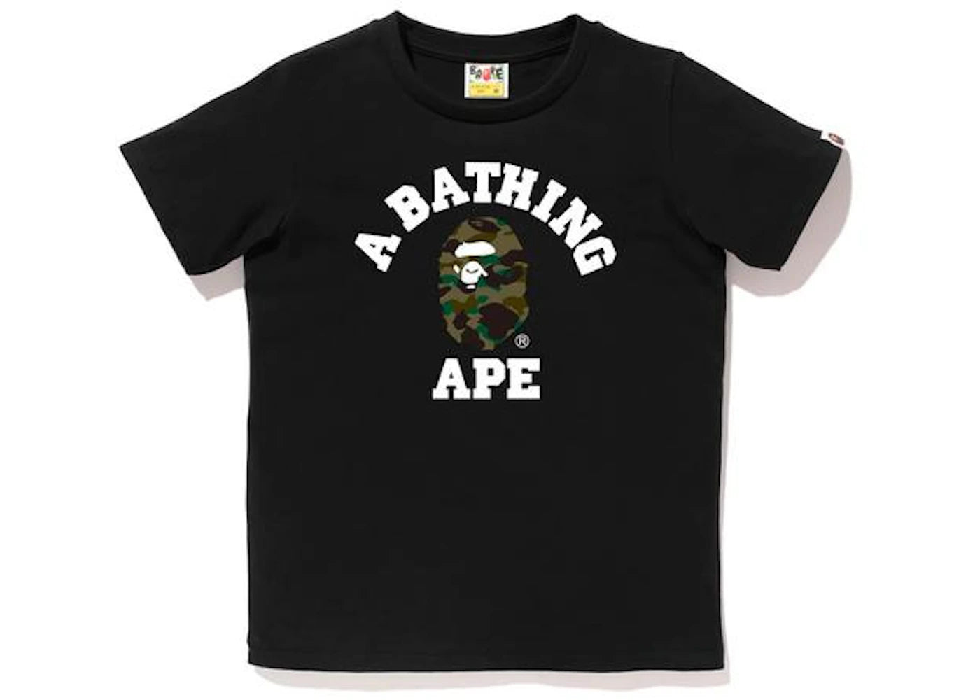 BAPE 1st Camo College Tee L Black/Green