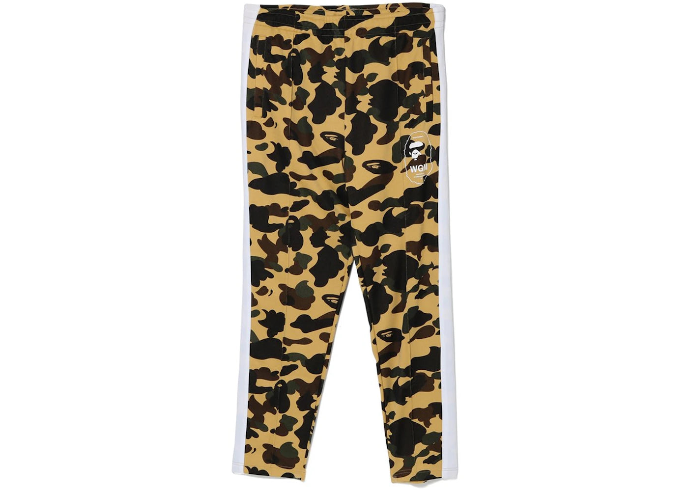 BAPE 1st Camo Line Jersey Pants Yellow