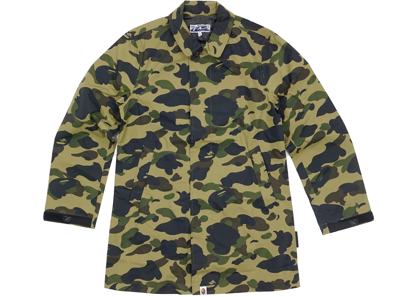 BAPE 1st Camo Pertex Nylon Rain Jacket Green