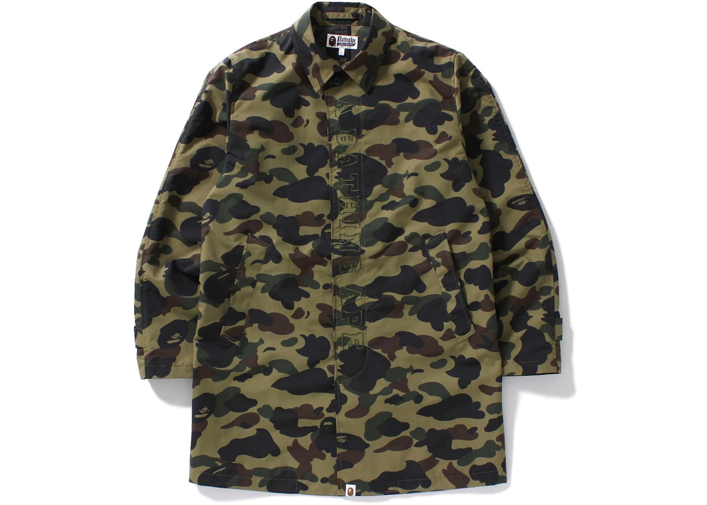 BAPE 1st Camo Rain Coat M GREEN