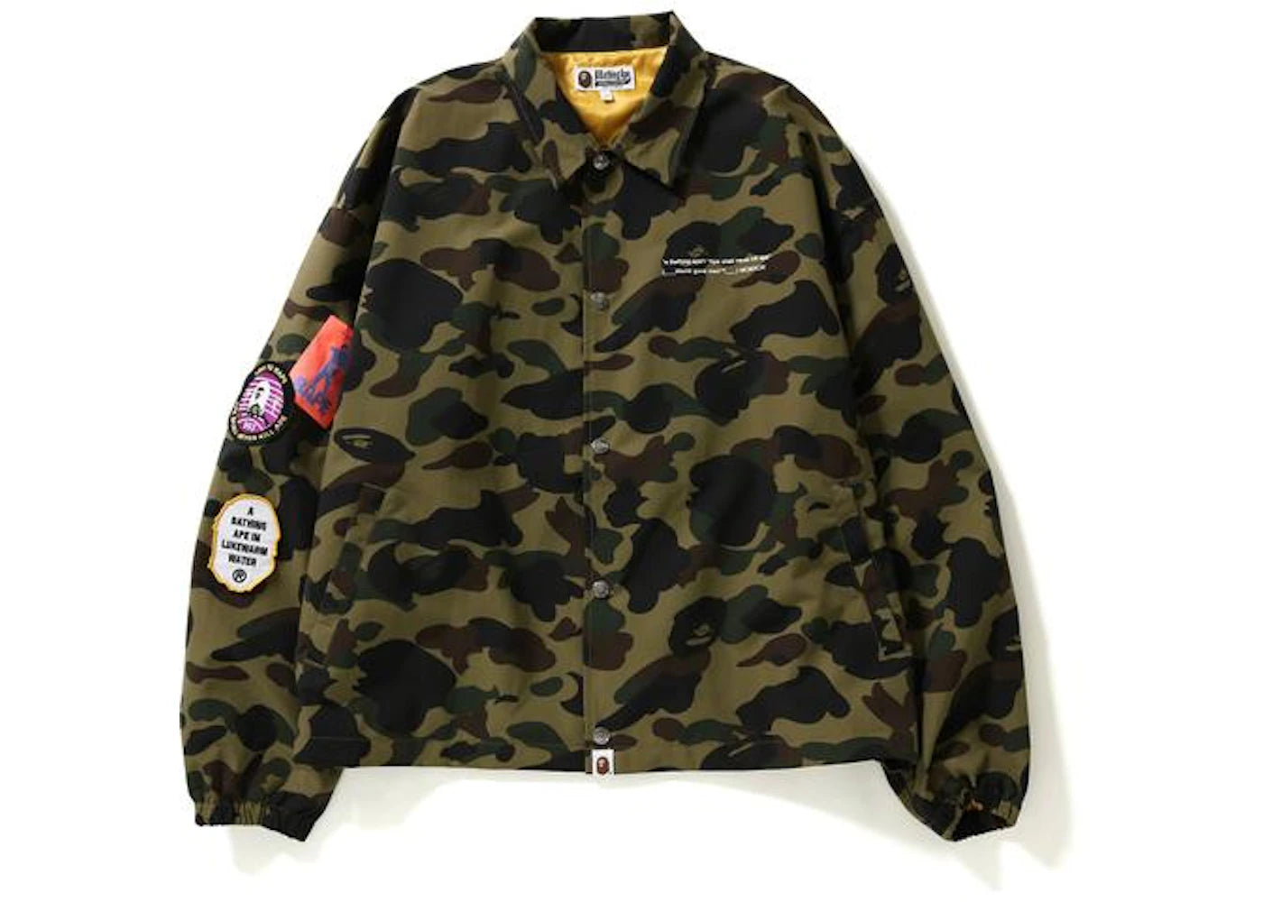 BAPE 1st Camo Relaxed Coach Jacket Jacket Green