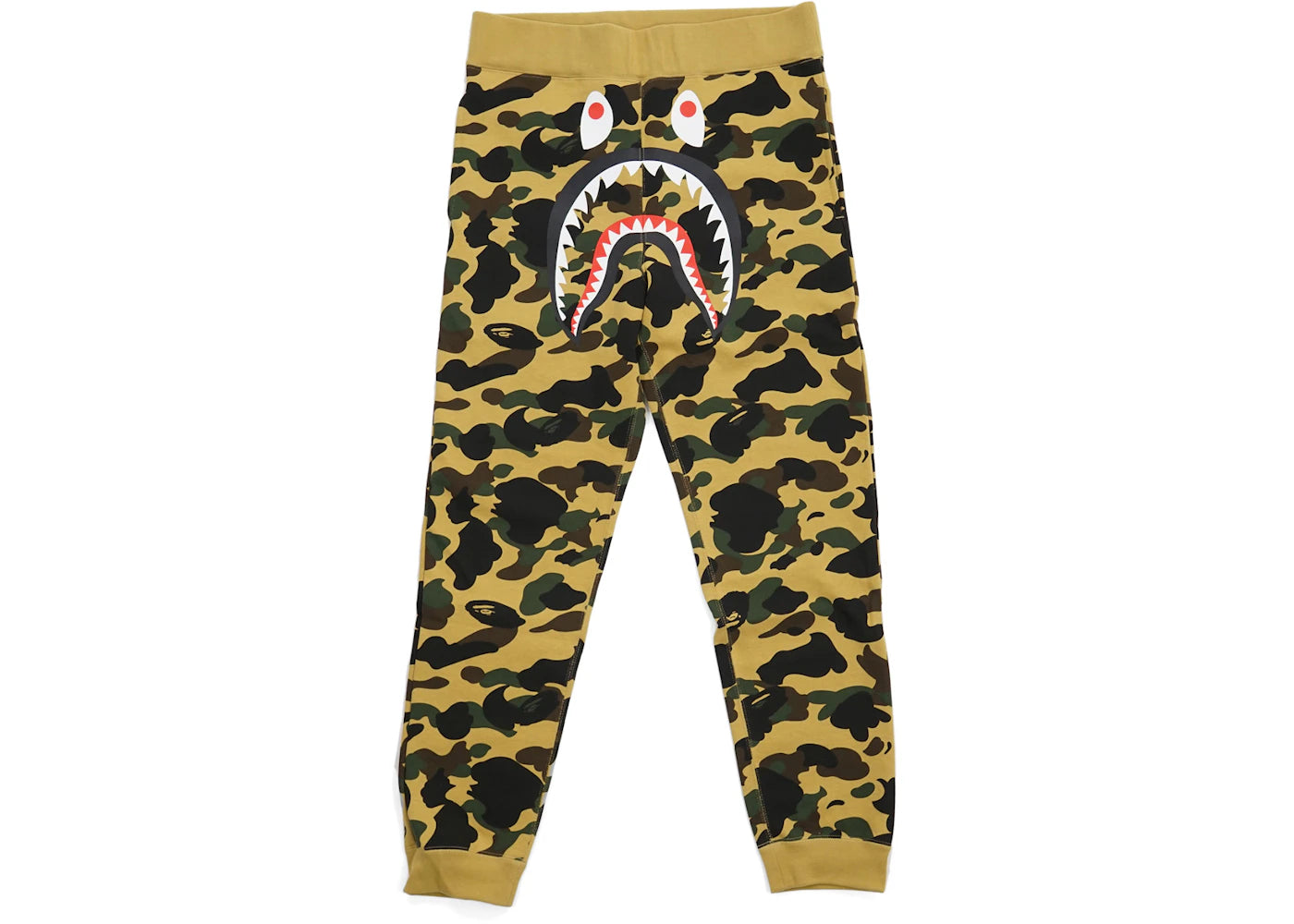 BAPE 1st Camo Shark Slim Sweatpants Yellow