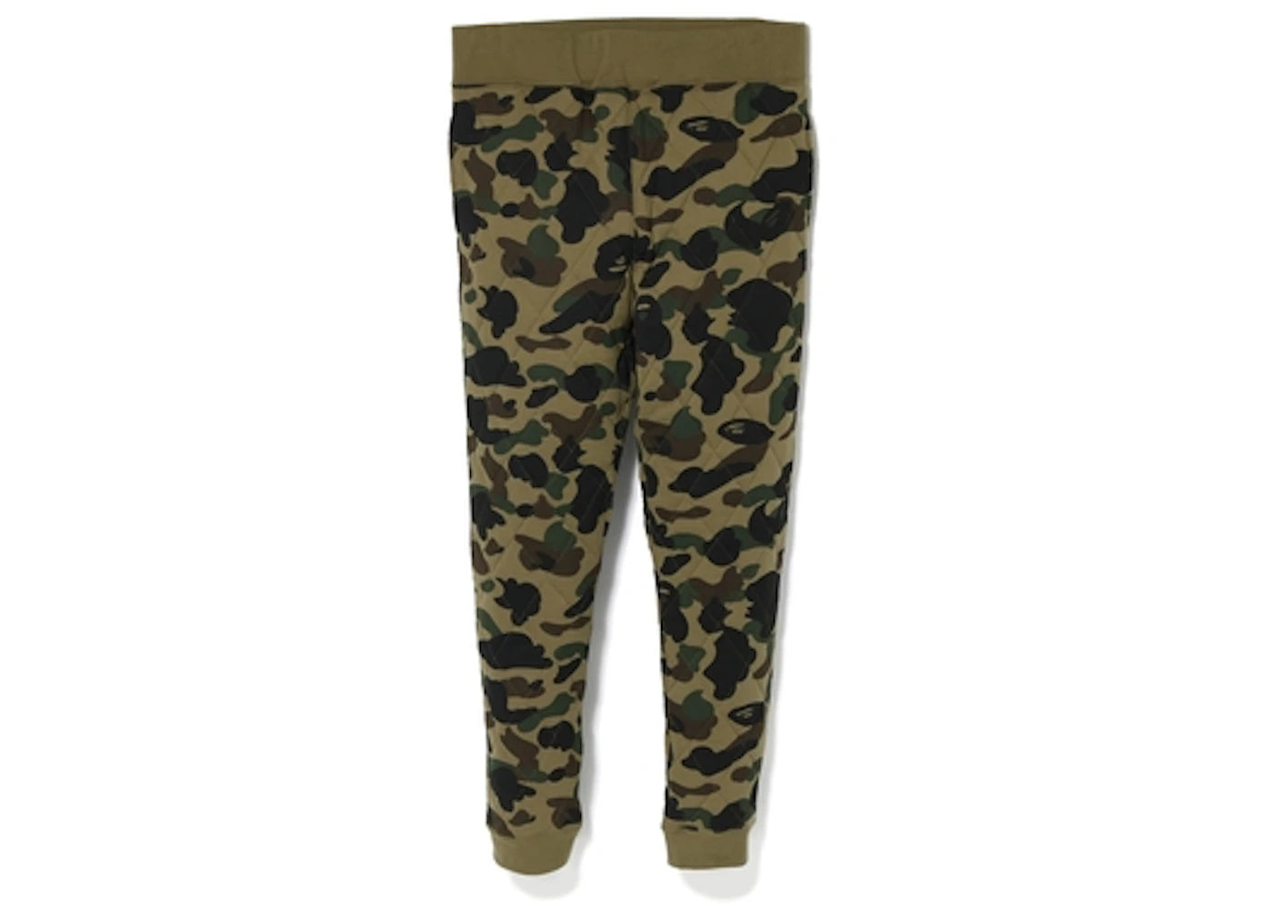 BAPE 1st Camo Slim Quilting Pants Green