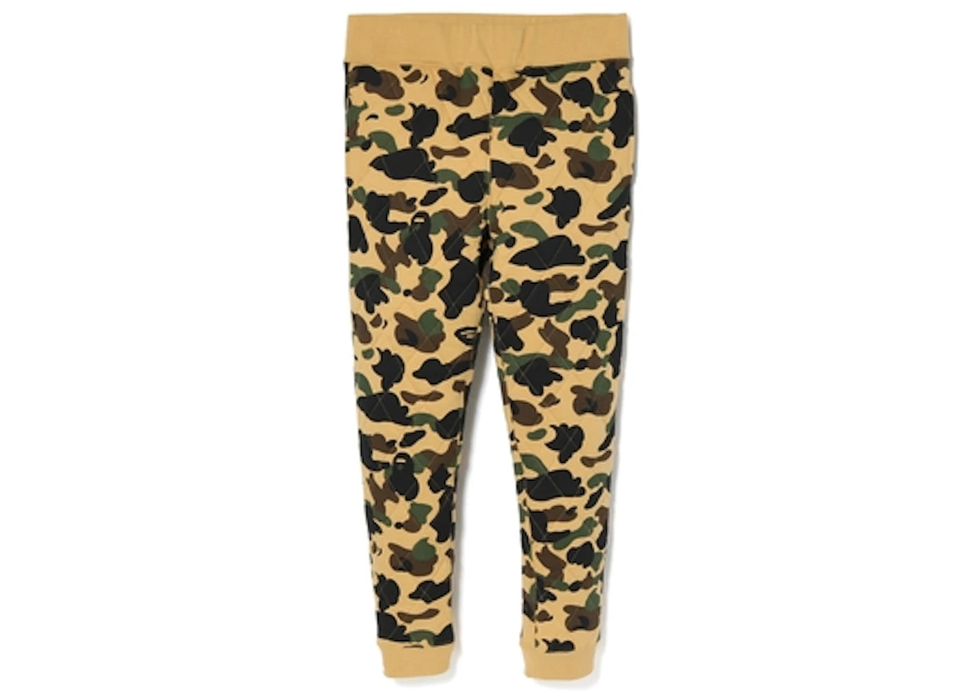 BAPE 1st Camo Slim Quilting Pants Yellow