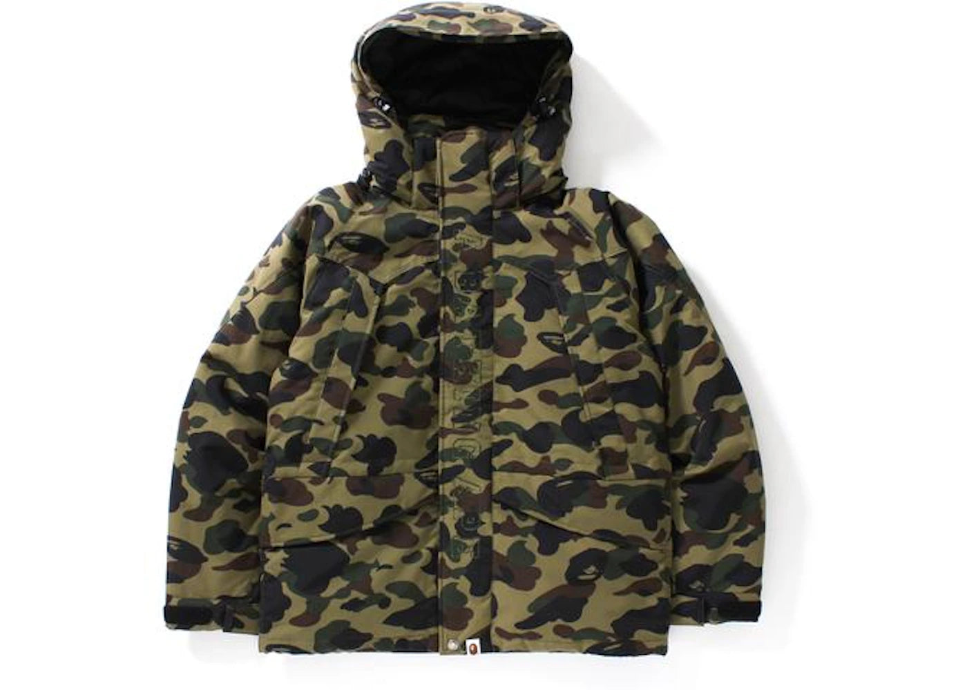 BAPE 1st Camo Snow Board Down Jacket M Green