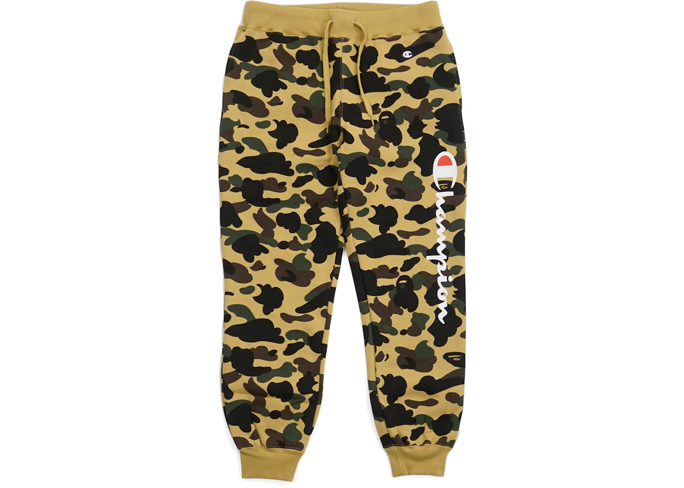 BAPE x Champion 1st Camo Sweatpants Yellow