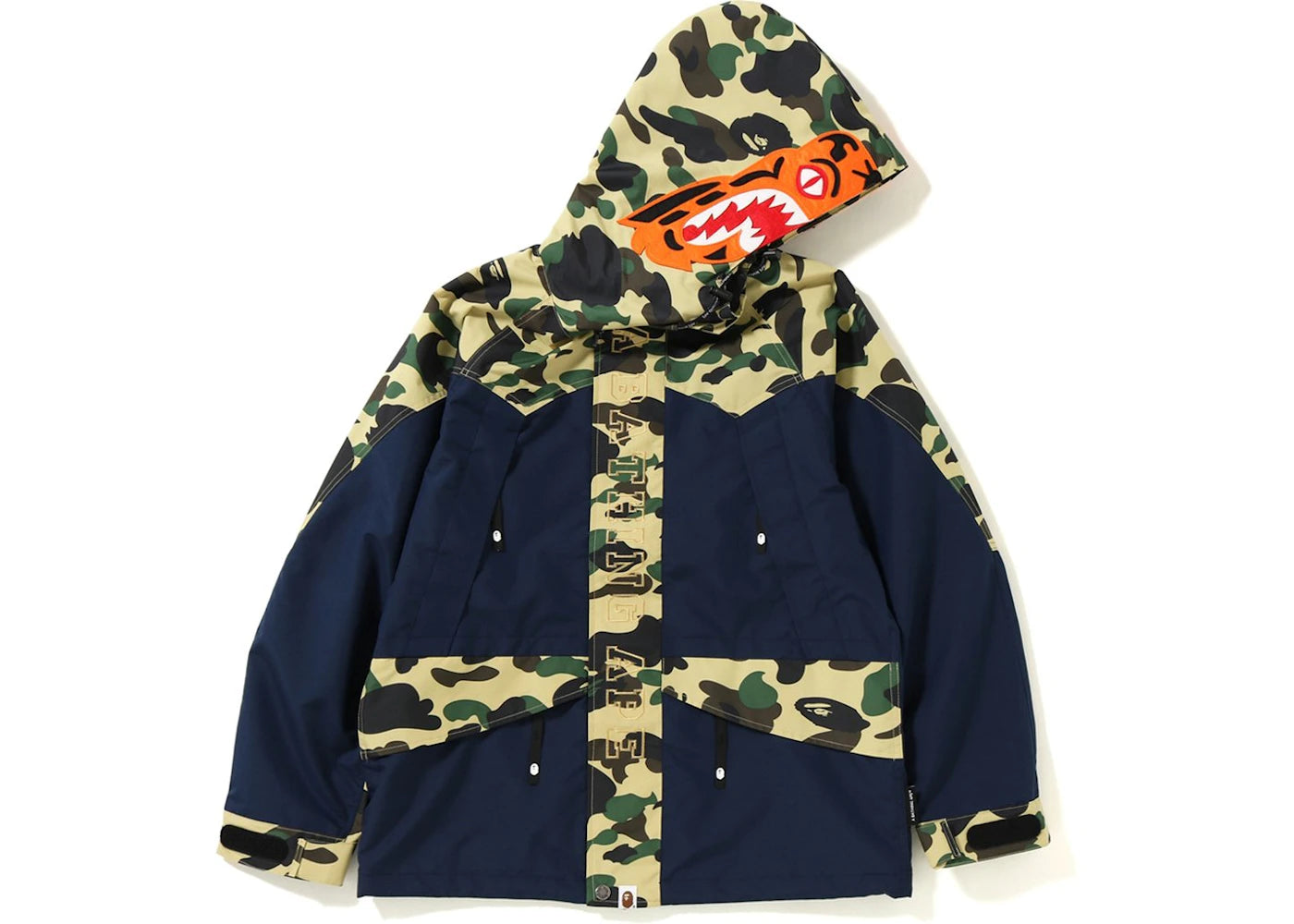 BAPE 1st Camo Tiger Snowboard Jacket Navy/Yellow