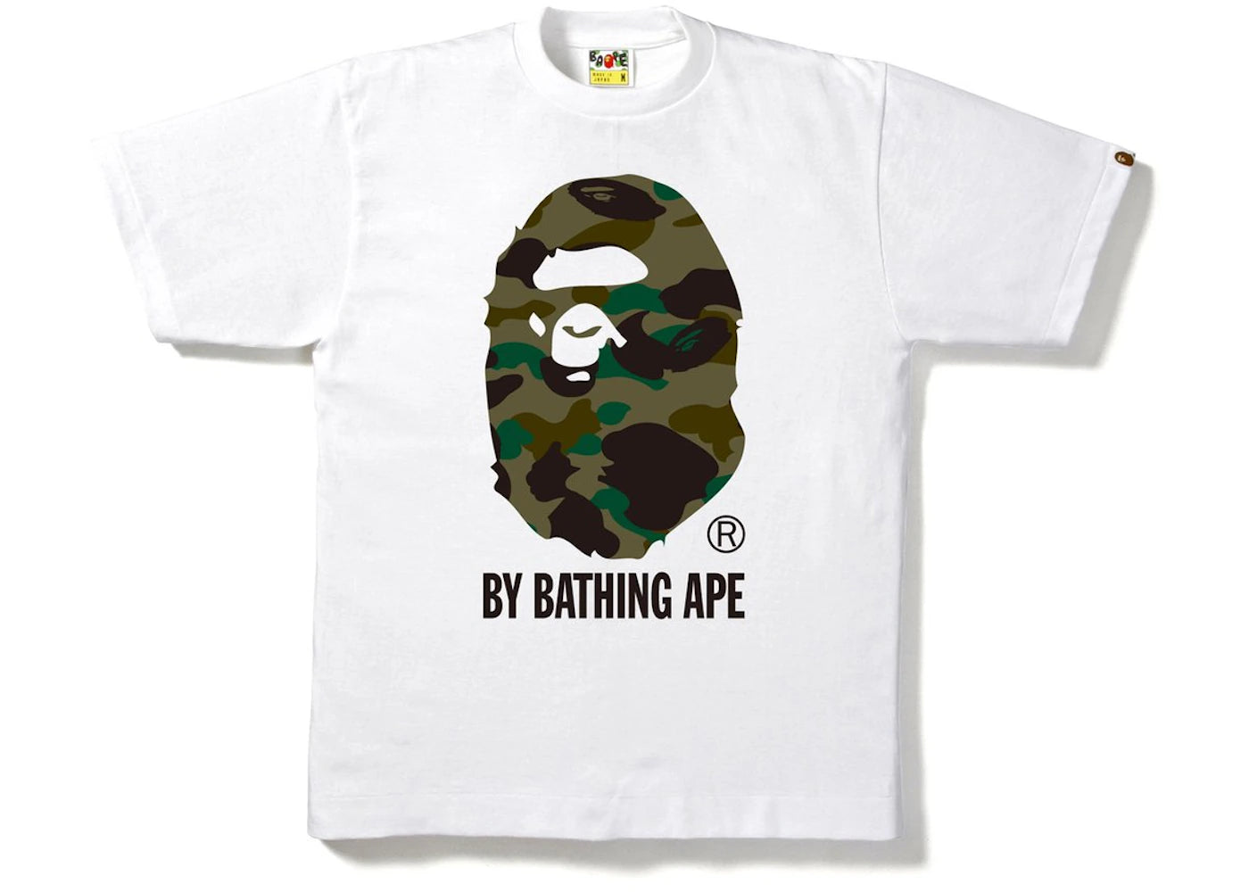 BAPE 1st Camo by Bathing Tee White/Green