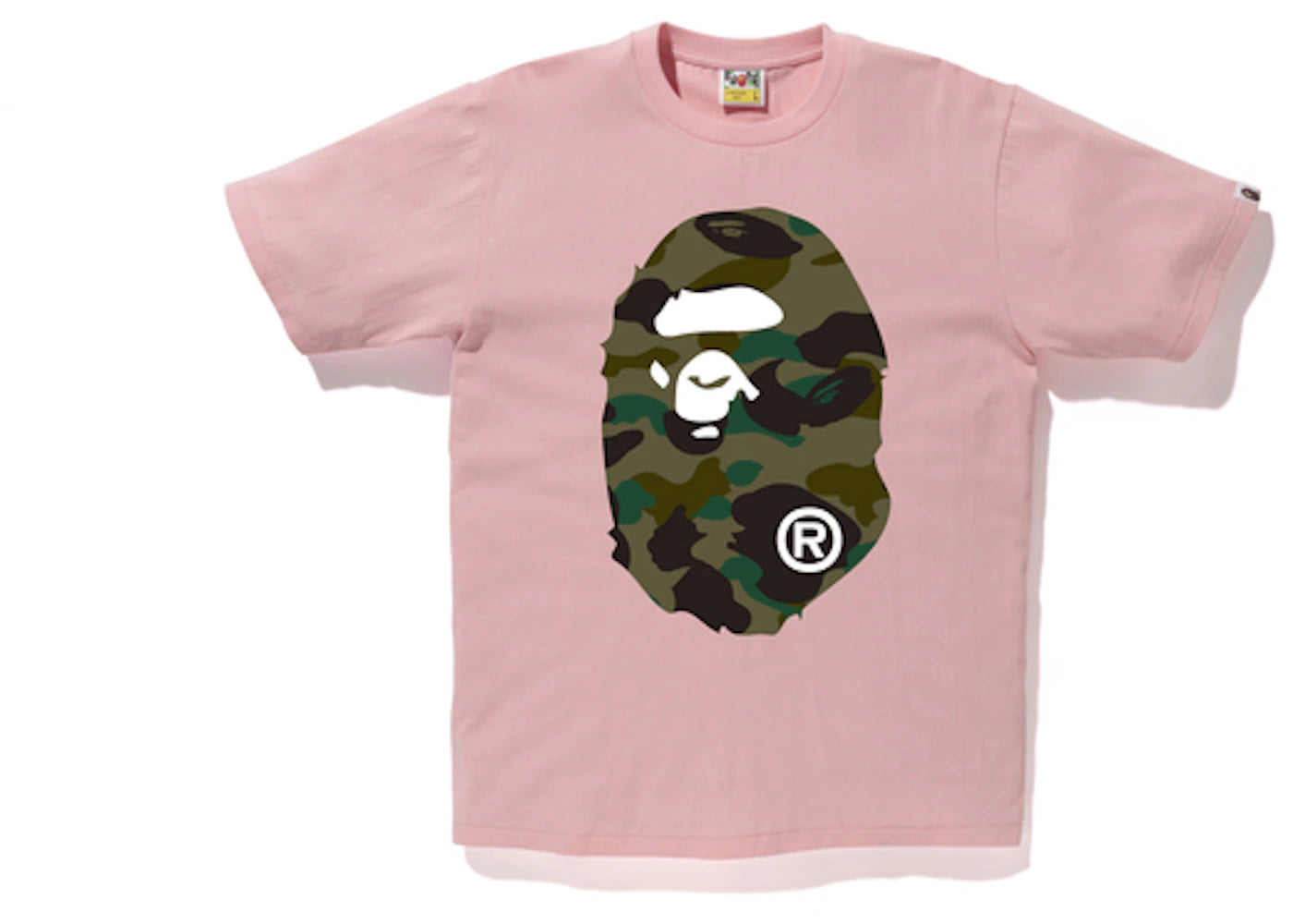 BAPE 1st Camo Ape Head Tee Pink