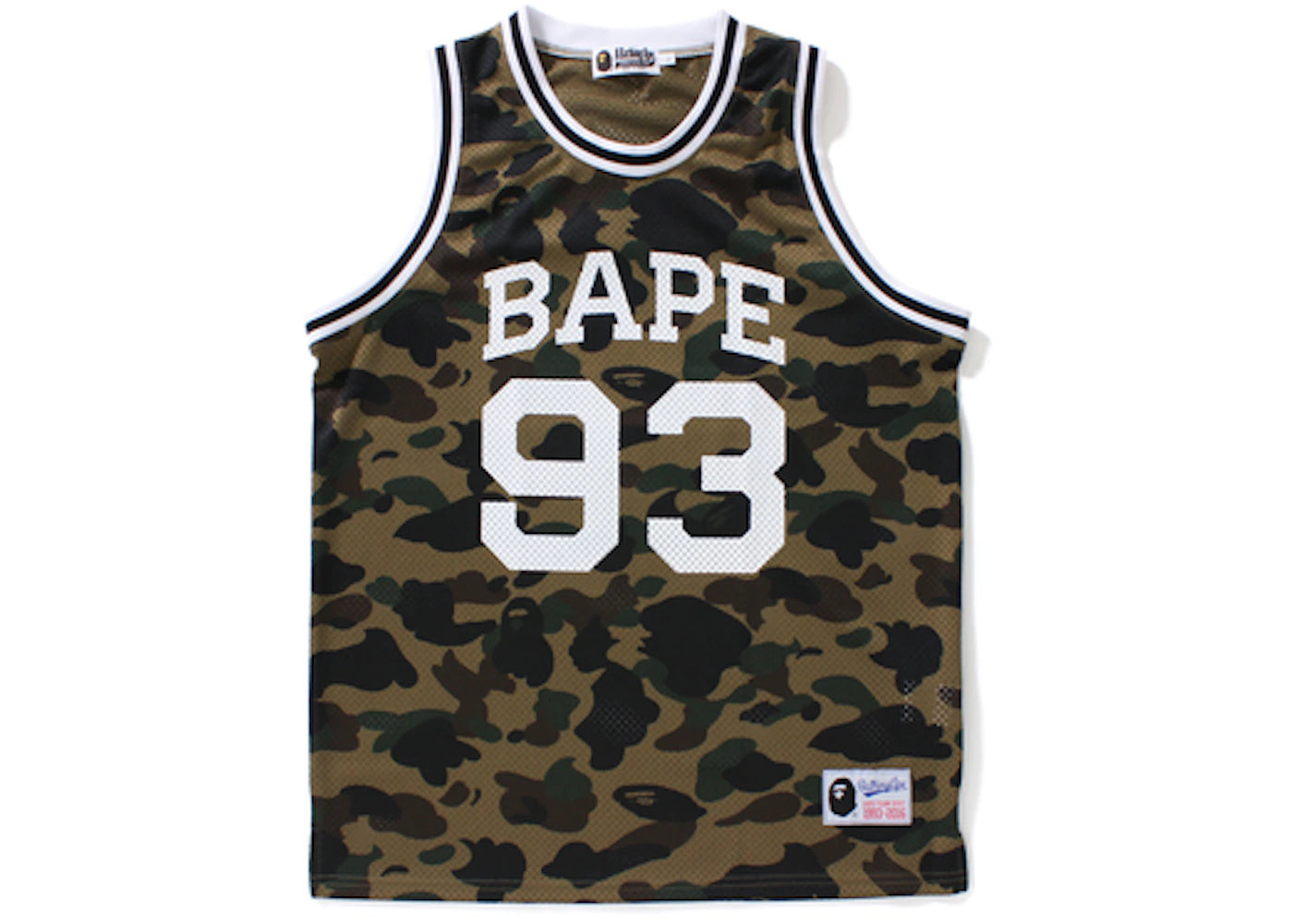 BAPE 1st Camo Basketball Tank Top Green
