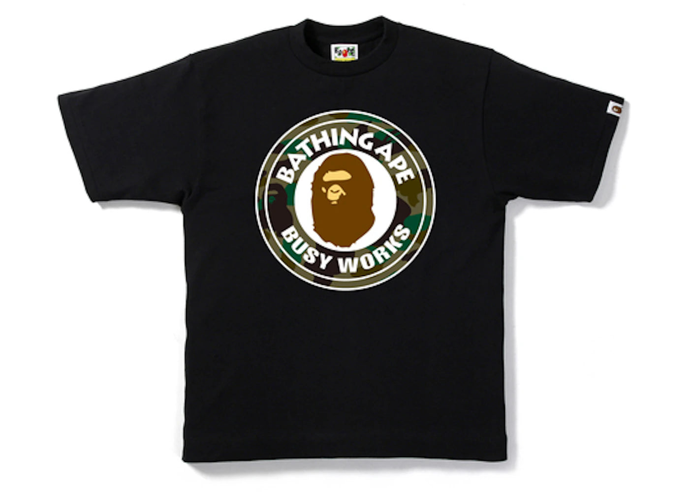 BAPE 1st Camo Busy Works Tee Black/Green