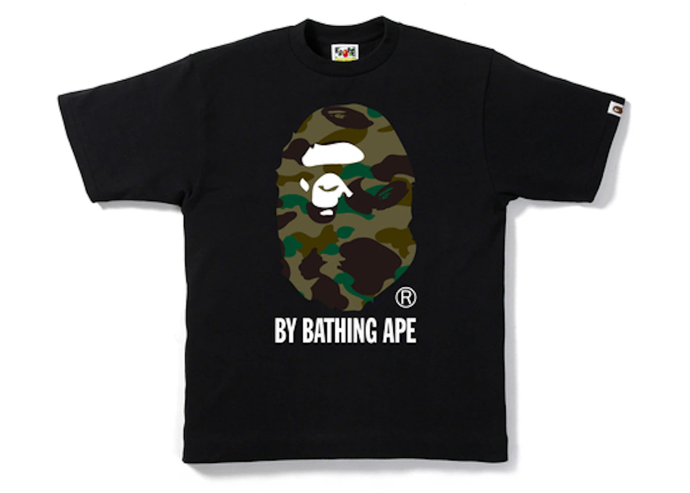 BAPE 1st Camo By Bathing Tee Black/Olive Drab