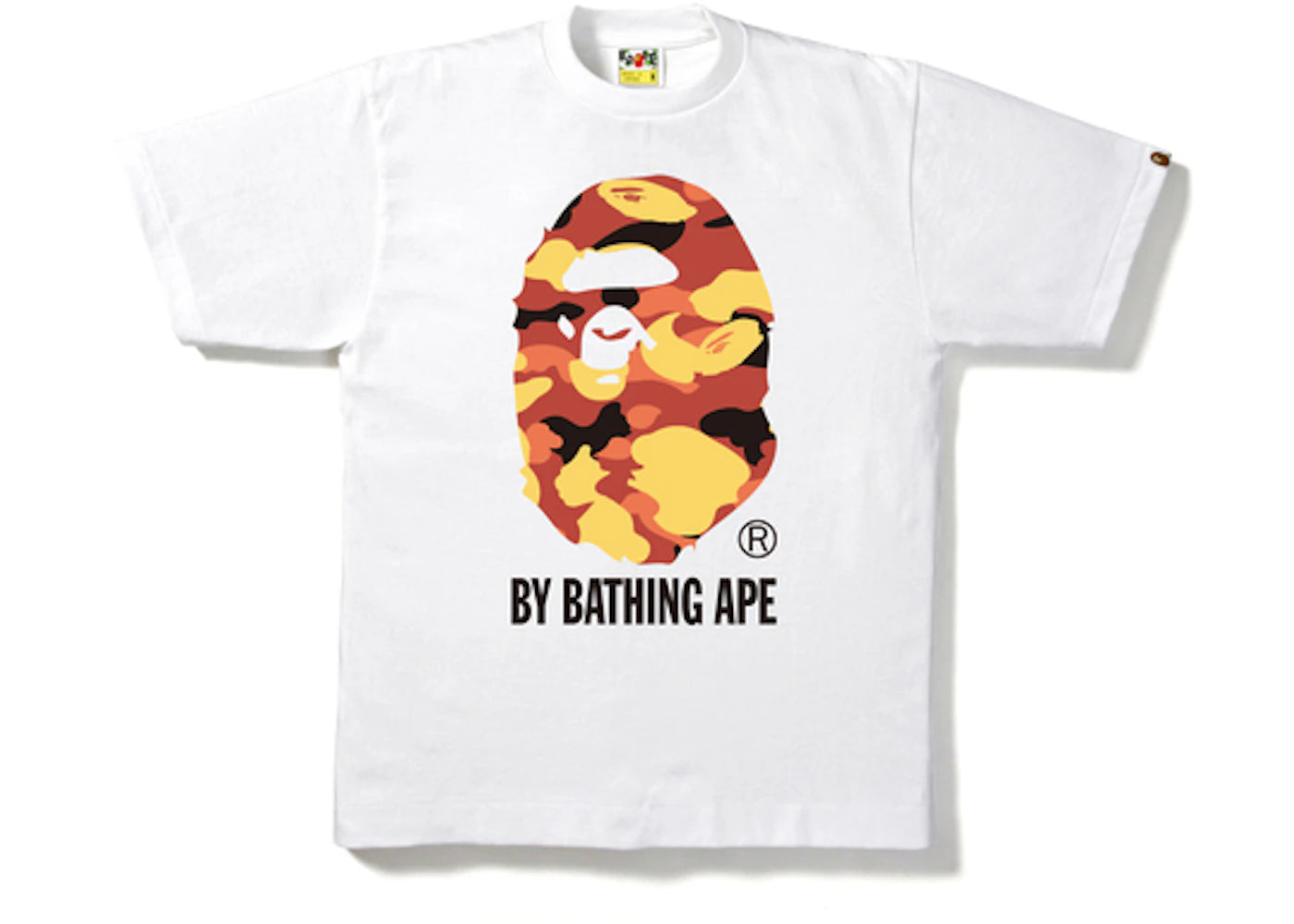 BAPE 1st Camo By Bathing Tee White/Yellow