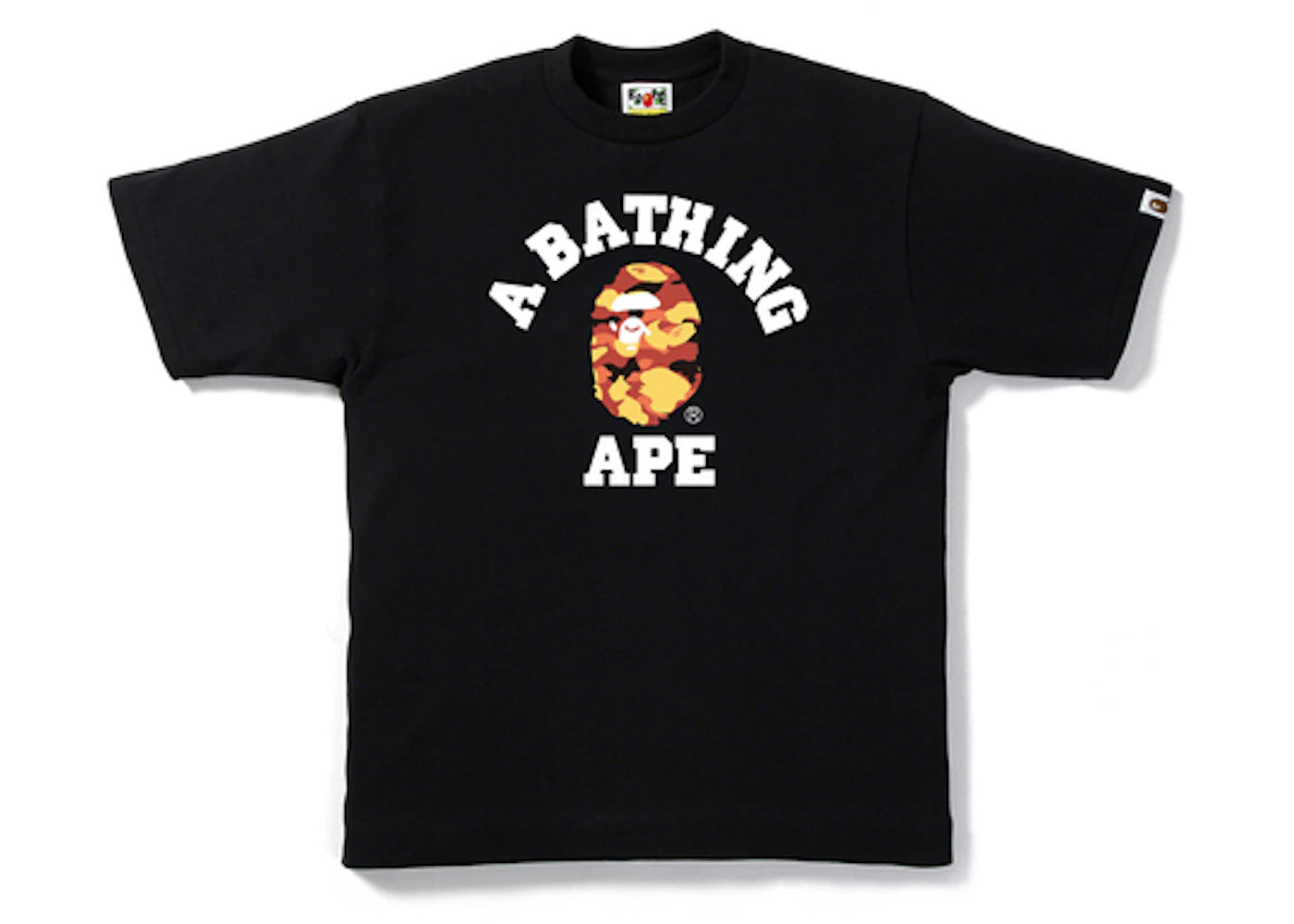 BAPE 1st Camo College Tee Black/Red
