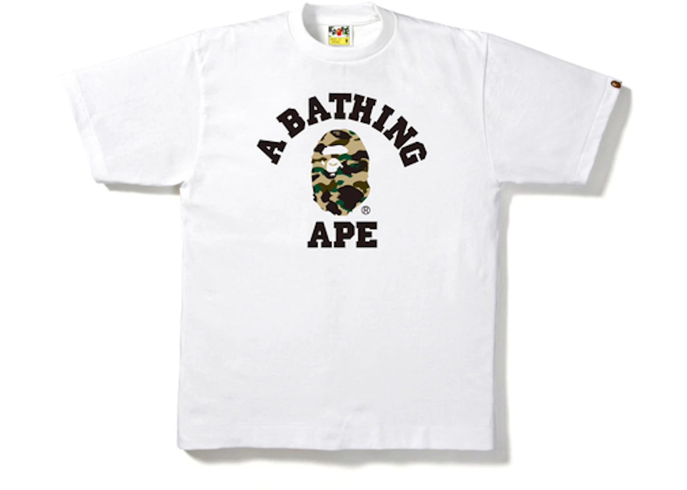 BAPE 1st Camo College Tee White/Camo