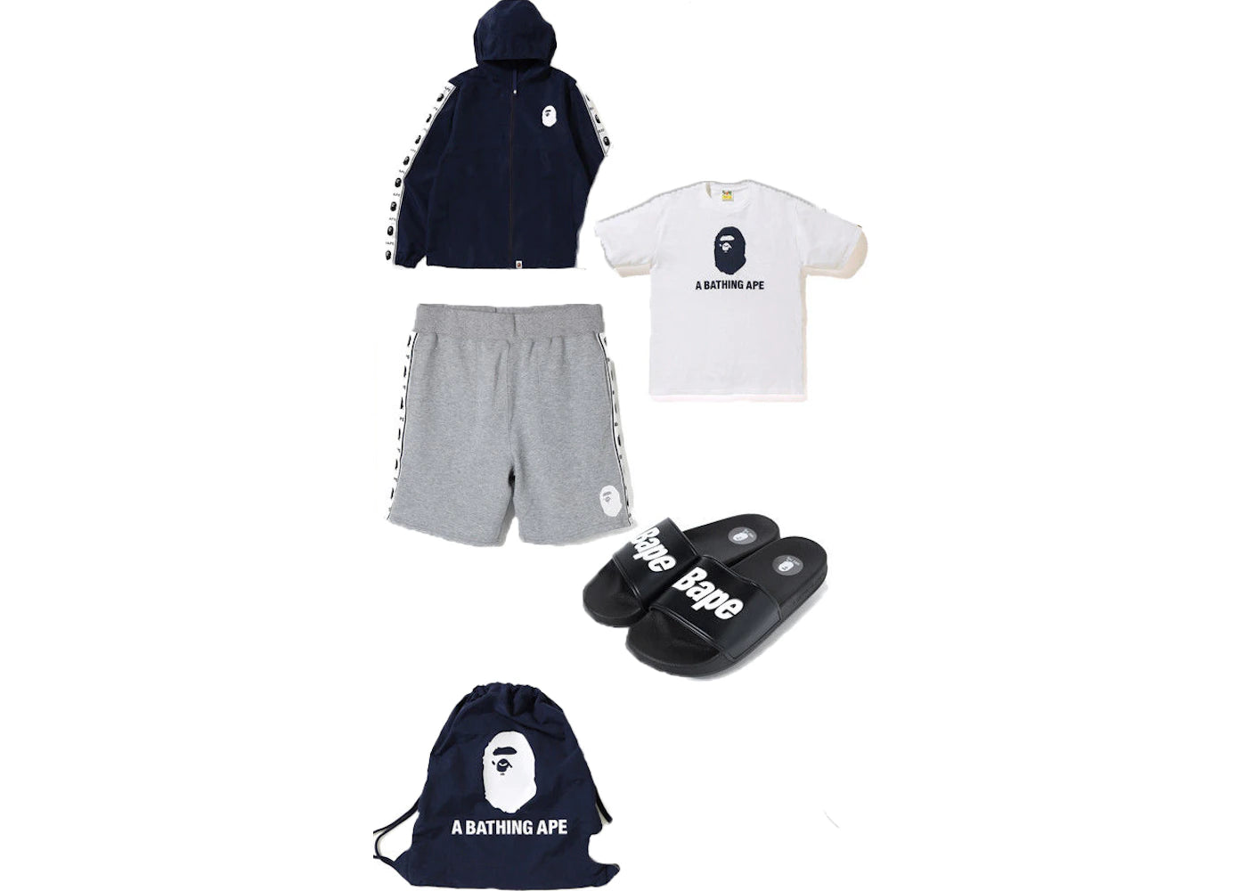 BAPE 2018 Summer Bag (Whole Set) Navy