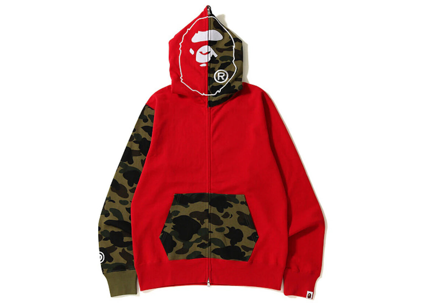BAPE 2nd Ape Hoodie Red
