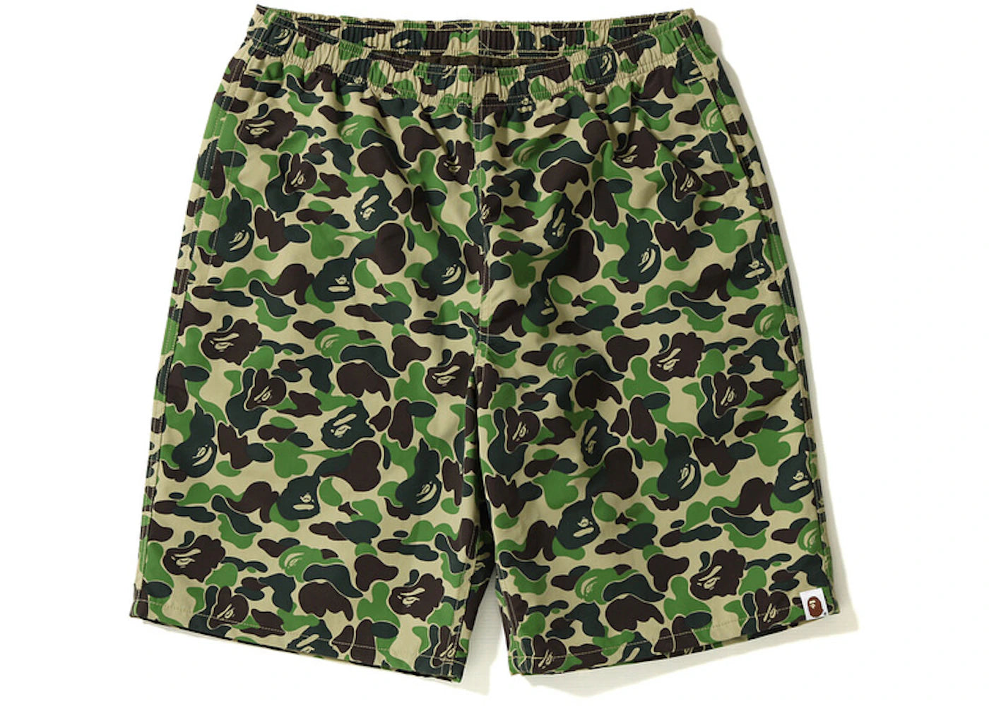 BAPE ABC Beach Shorts Green