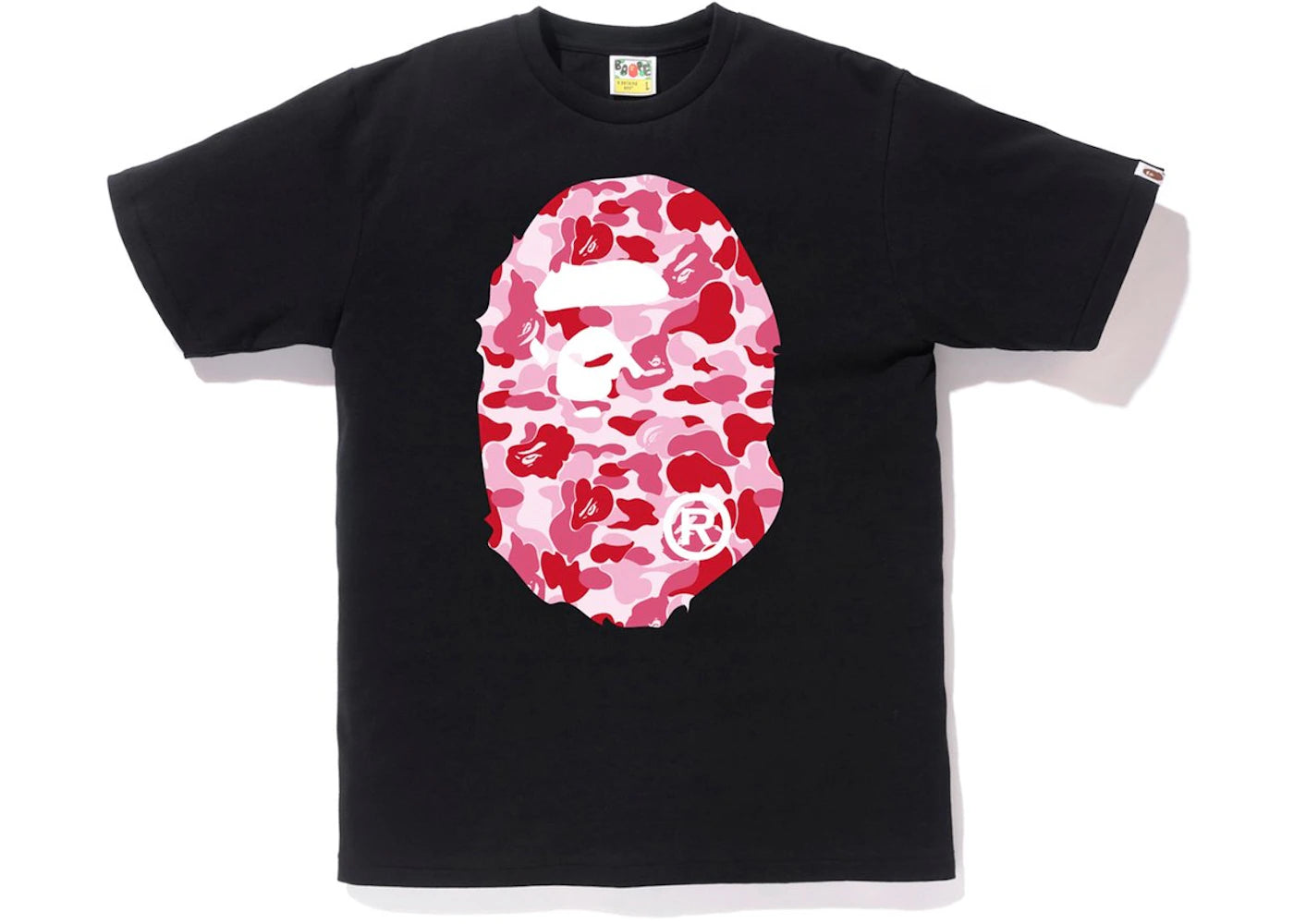BAPE ABC Big Ape Head Tee Black/Pink