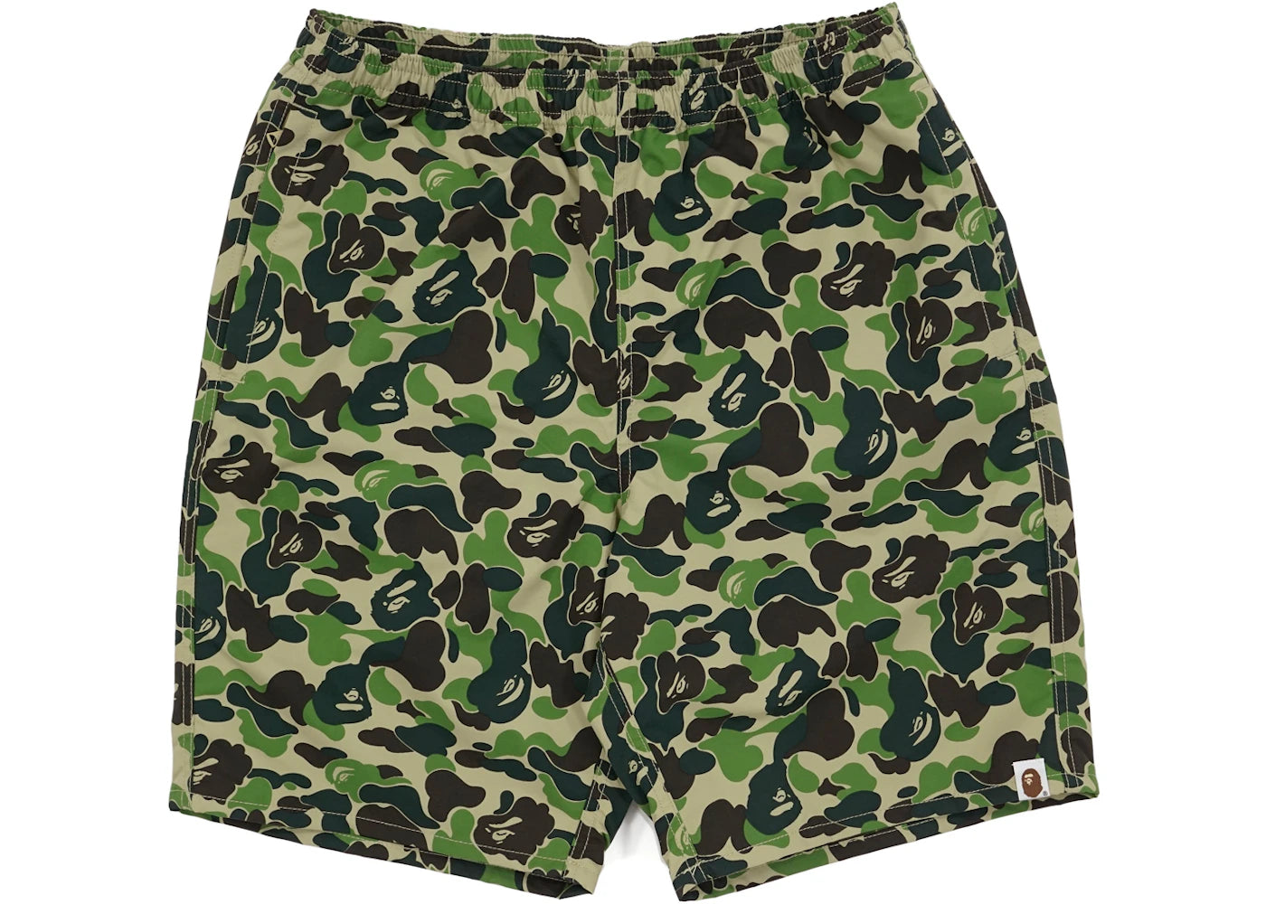 BAPE ABC Camo Beach Shorts Green