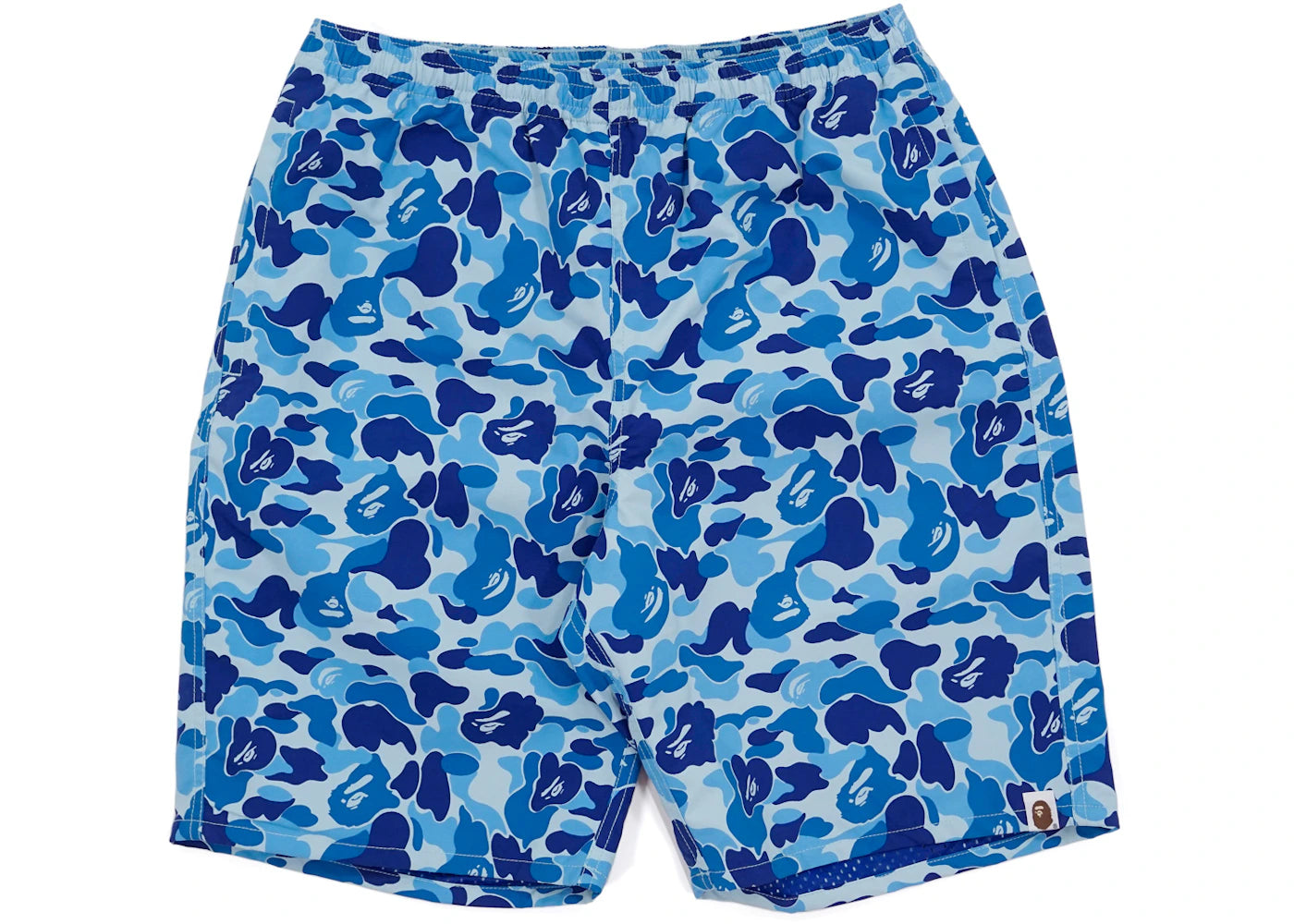 BAPE ABC Camo Beach Shorts Light Blue