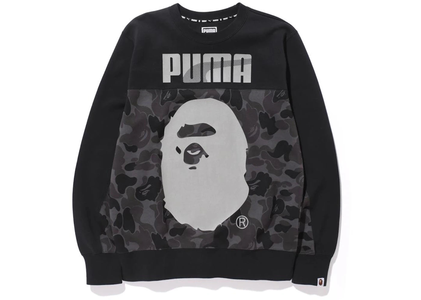 BAPE X Puma ABC Camo Crewneck Sweatshirt Black