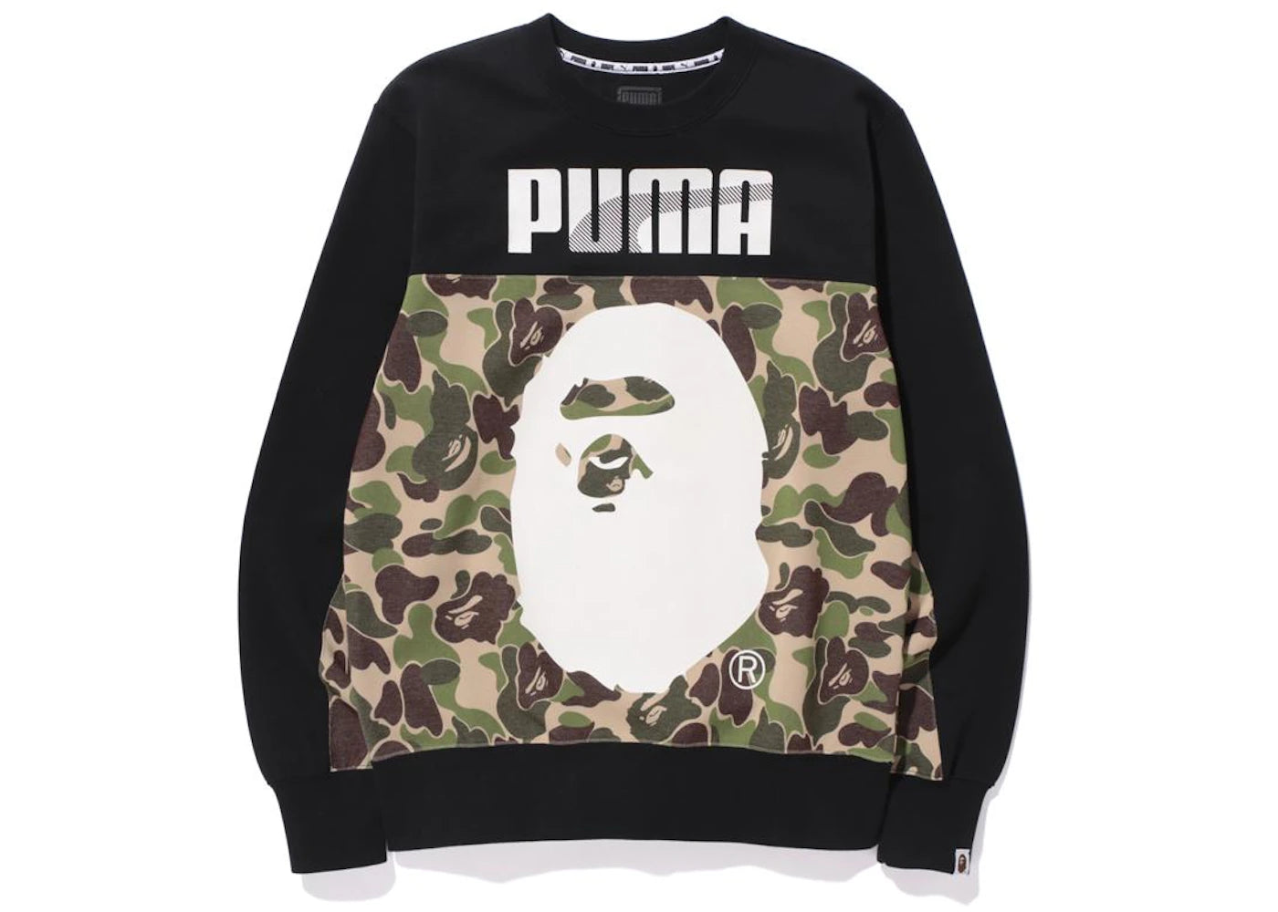 BAPE X Puma ABC Camo Crewneck Sweatshirt Green/Black