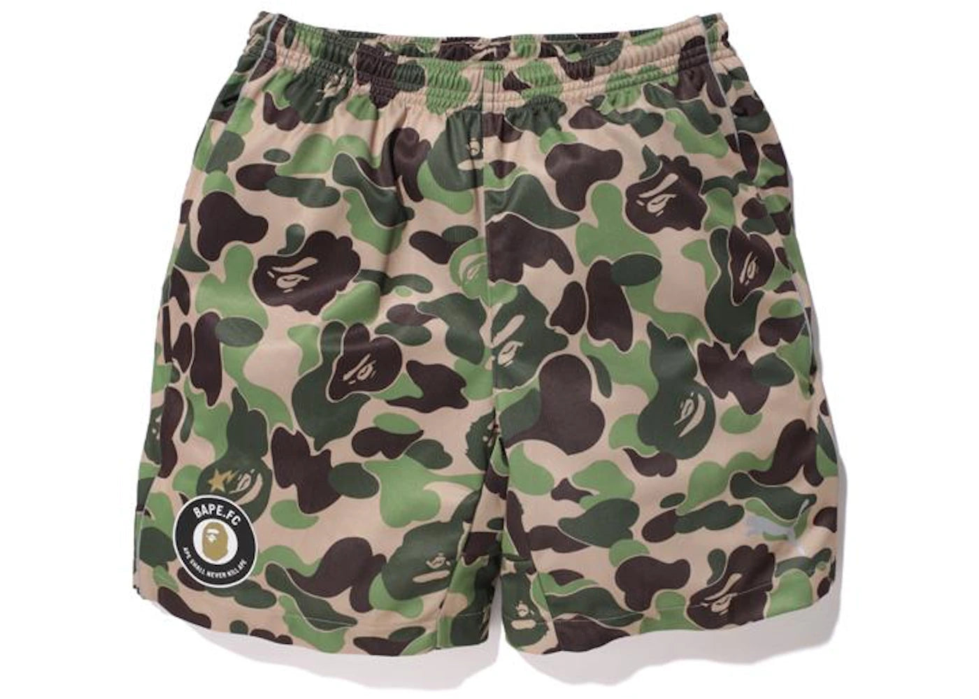 BAPE X Puma ABC Camo FC Replica Shorts Green