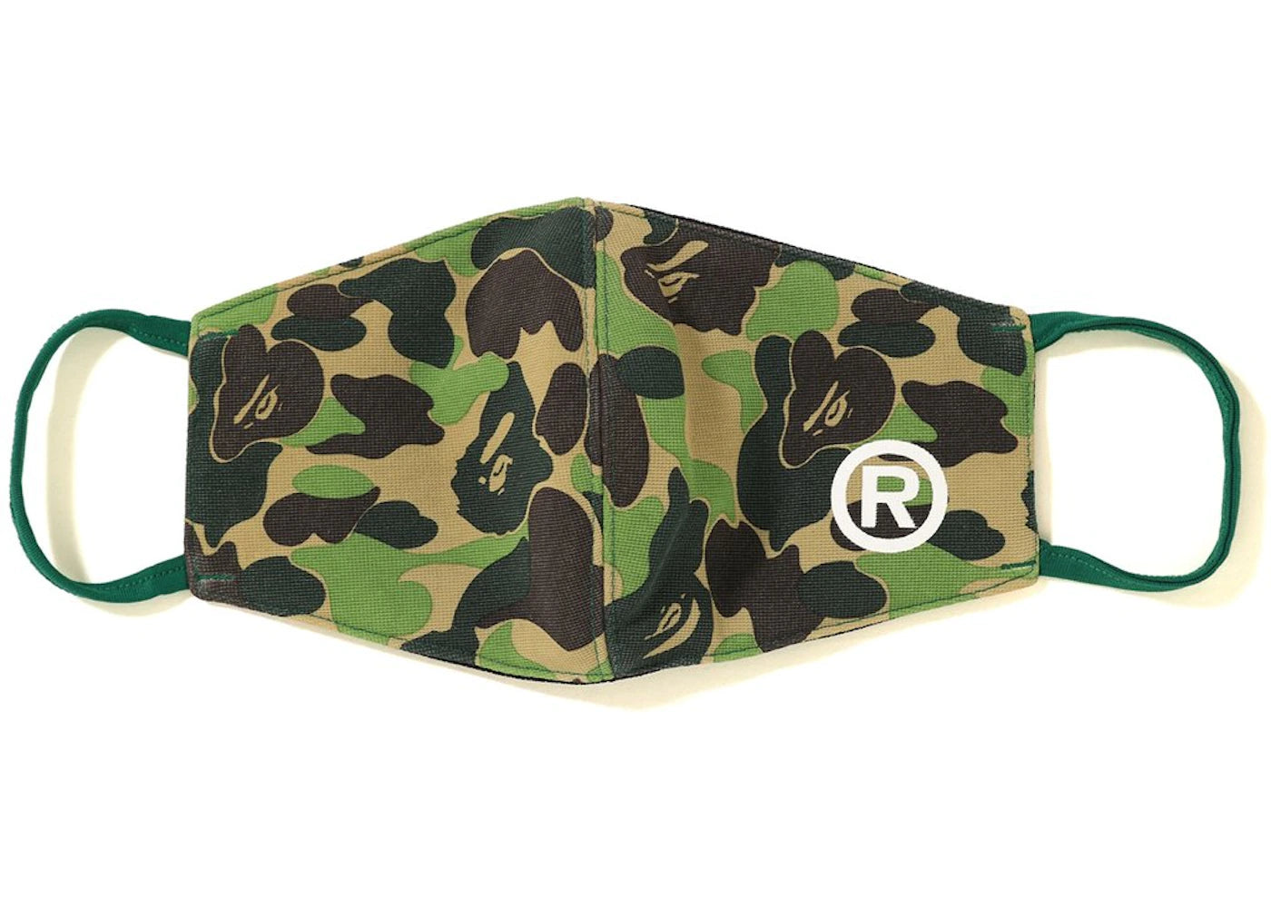 BAPE ABC Camo Face Mask Green
