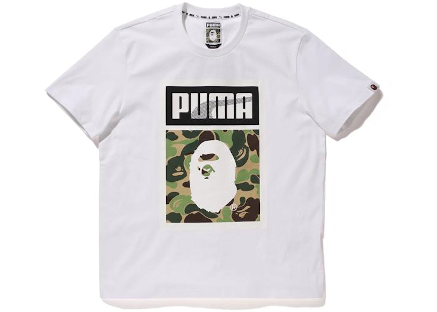 BAPE X Puma ABC Camo Logo Tee White