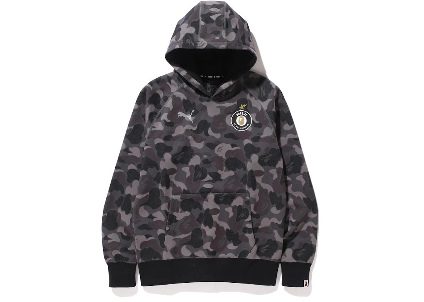 BAPE X Puma ABC Camo Pullover Hoodie Black