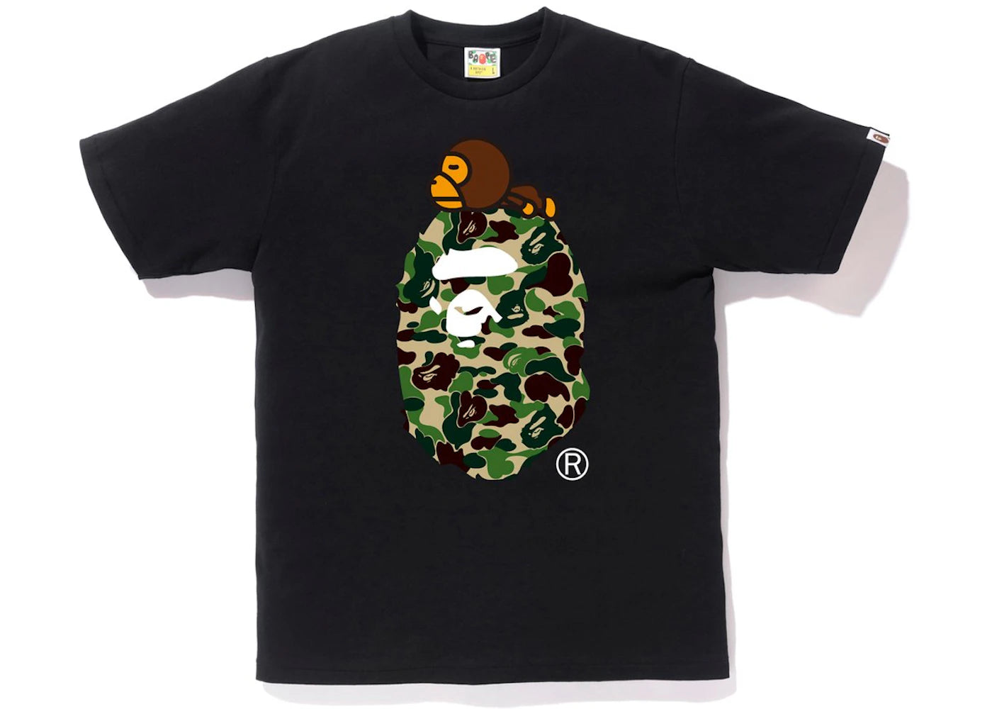 BAPE ABC Milo on Big Ape Tee Black/Green