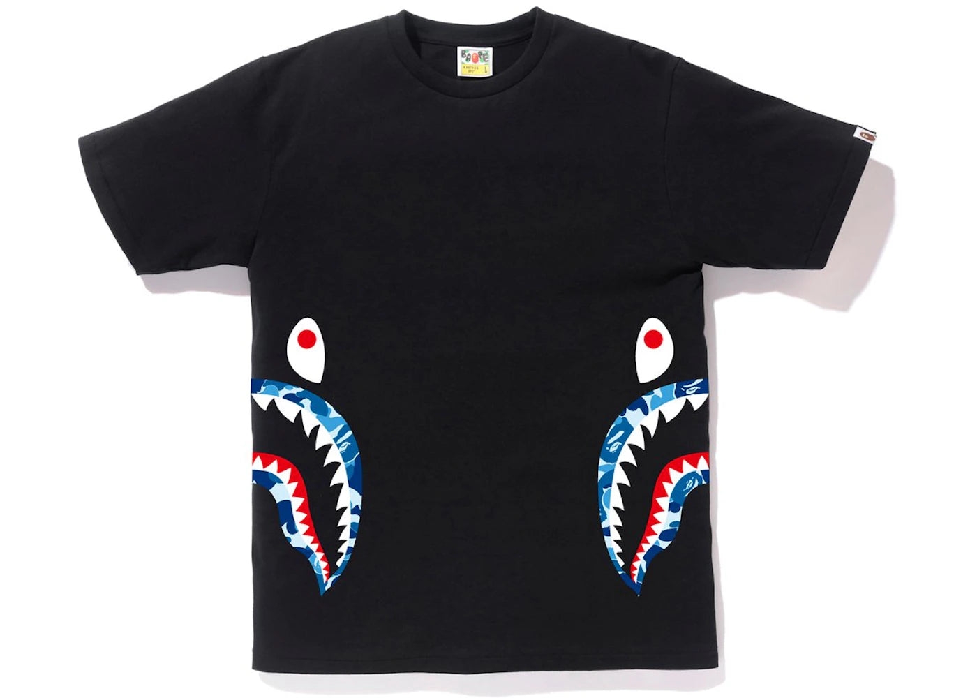 BAPE ABC Side Shark Tee Black/Blue