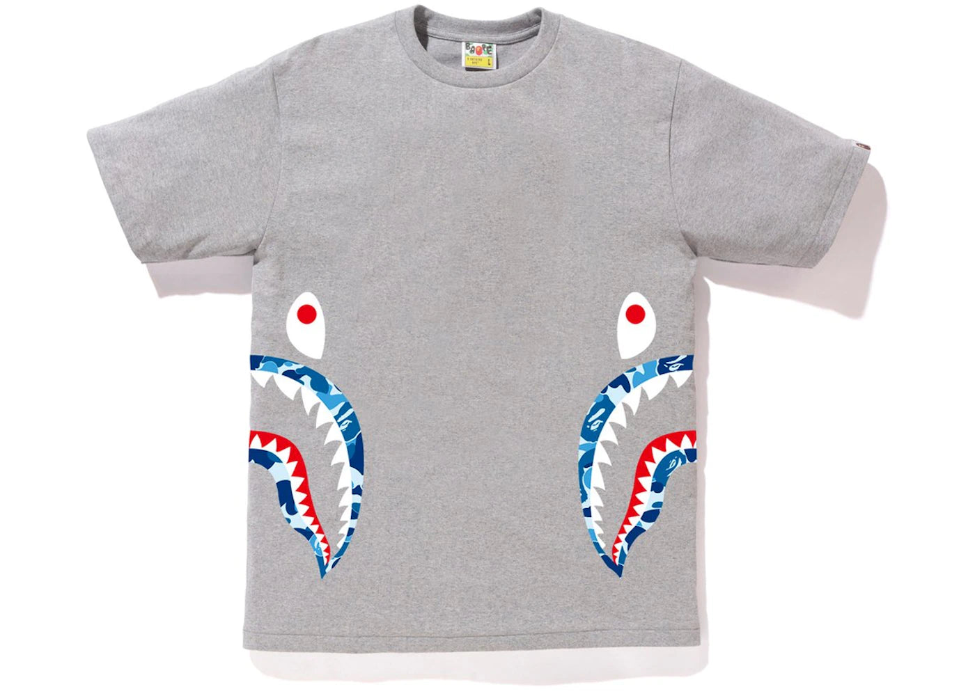 BAPE ABC Side Shark Tee Gray/Blue
