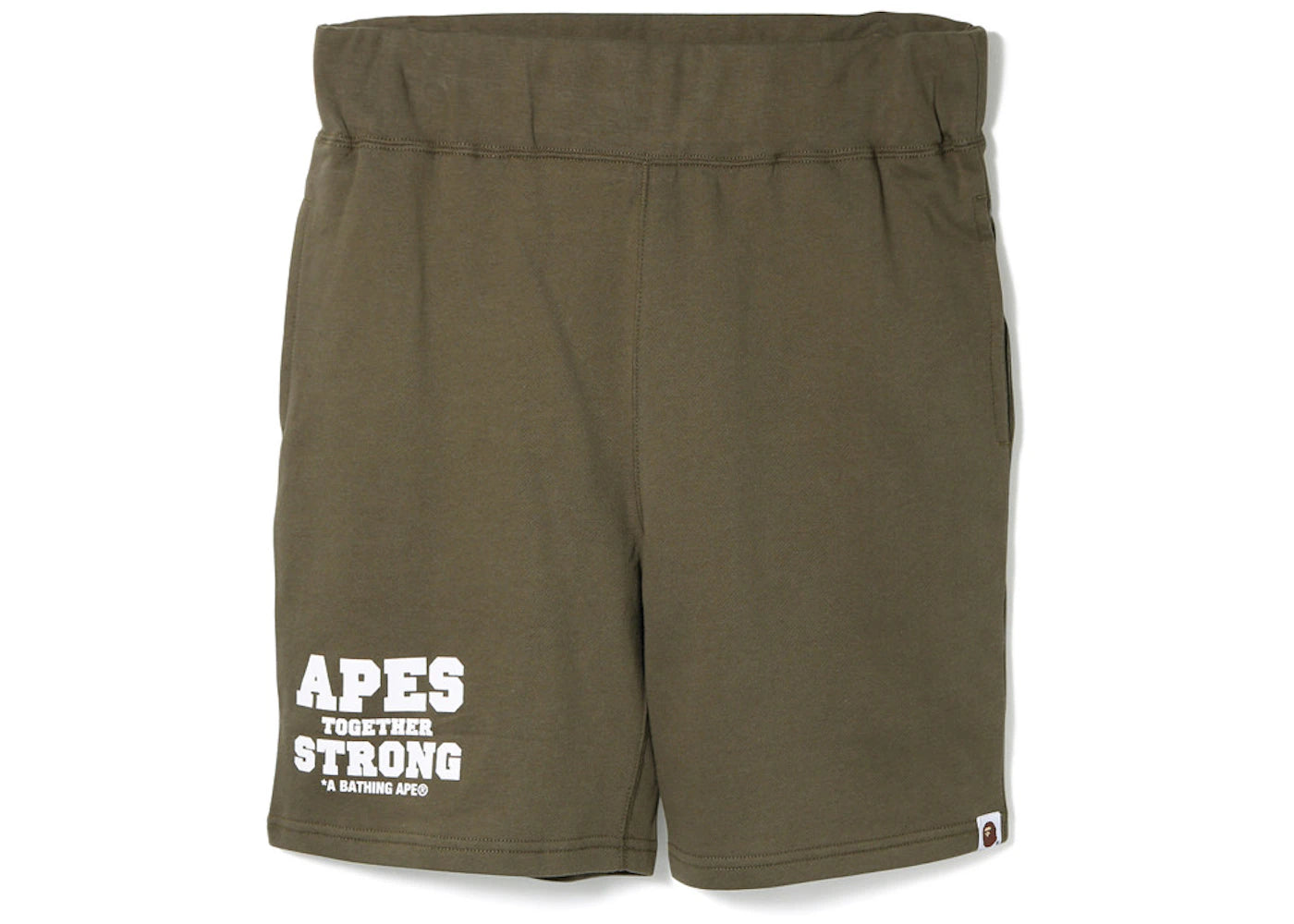 BAPE ATS Sweat Shorts Olivedrab