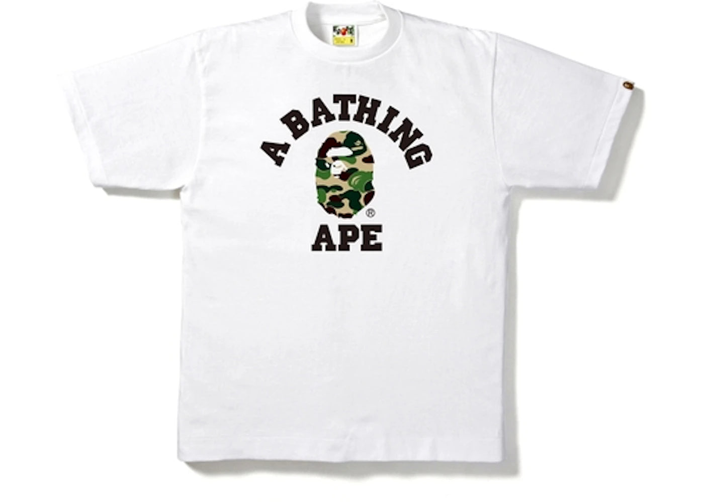 BAPE ABC College Tee White/Olive