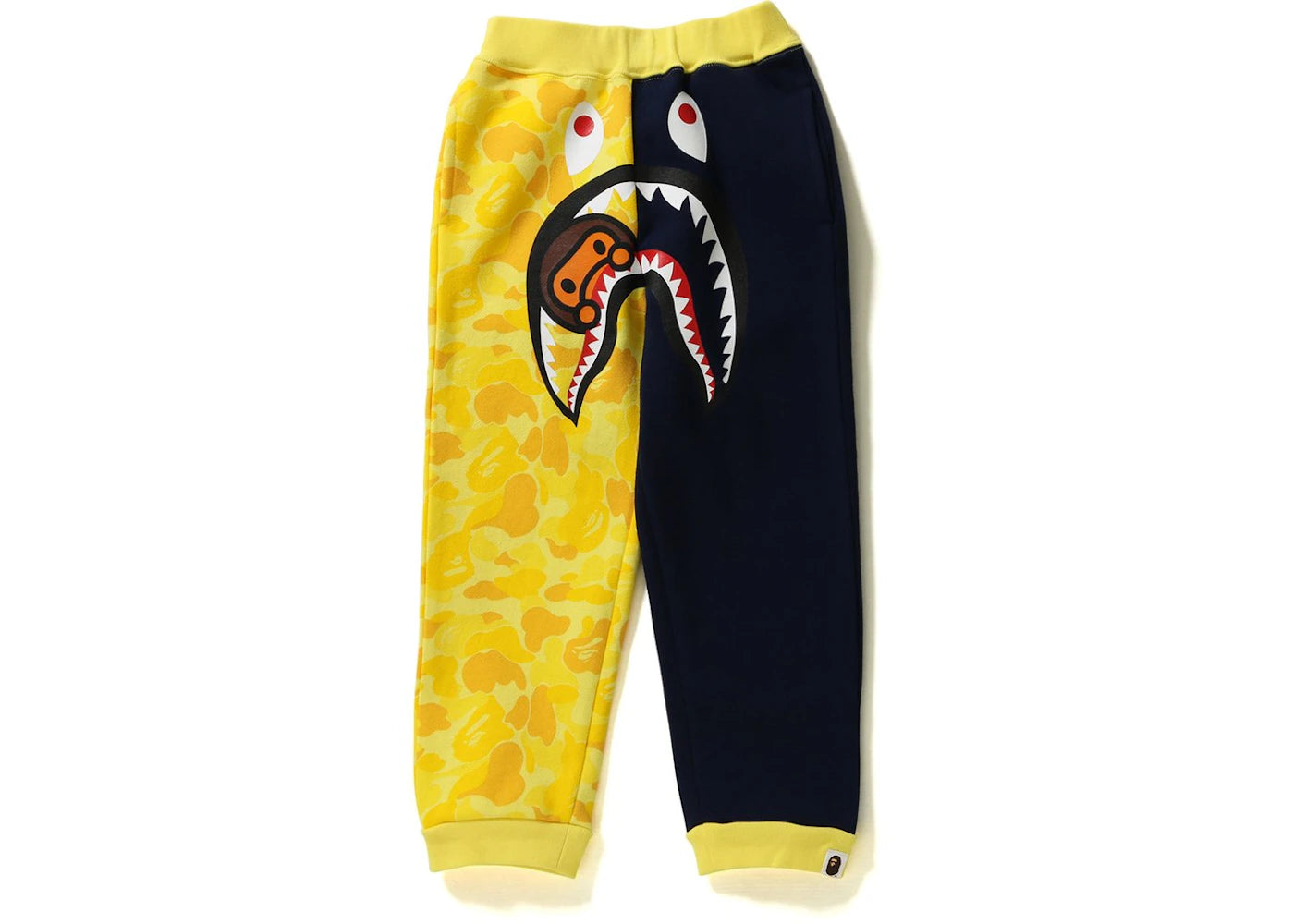 BAPE Abc Milo Shark Sweat Pants Pants (Kids) Yellow