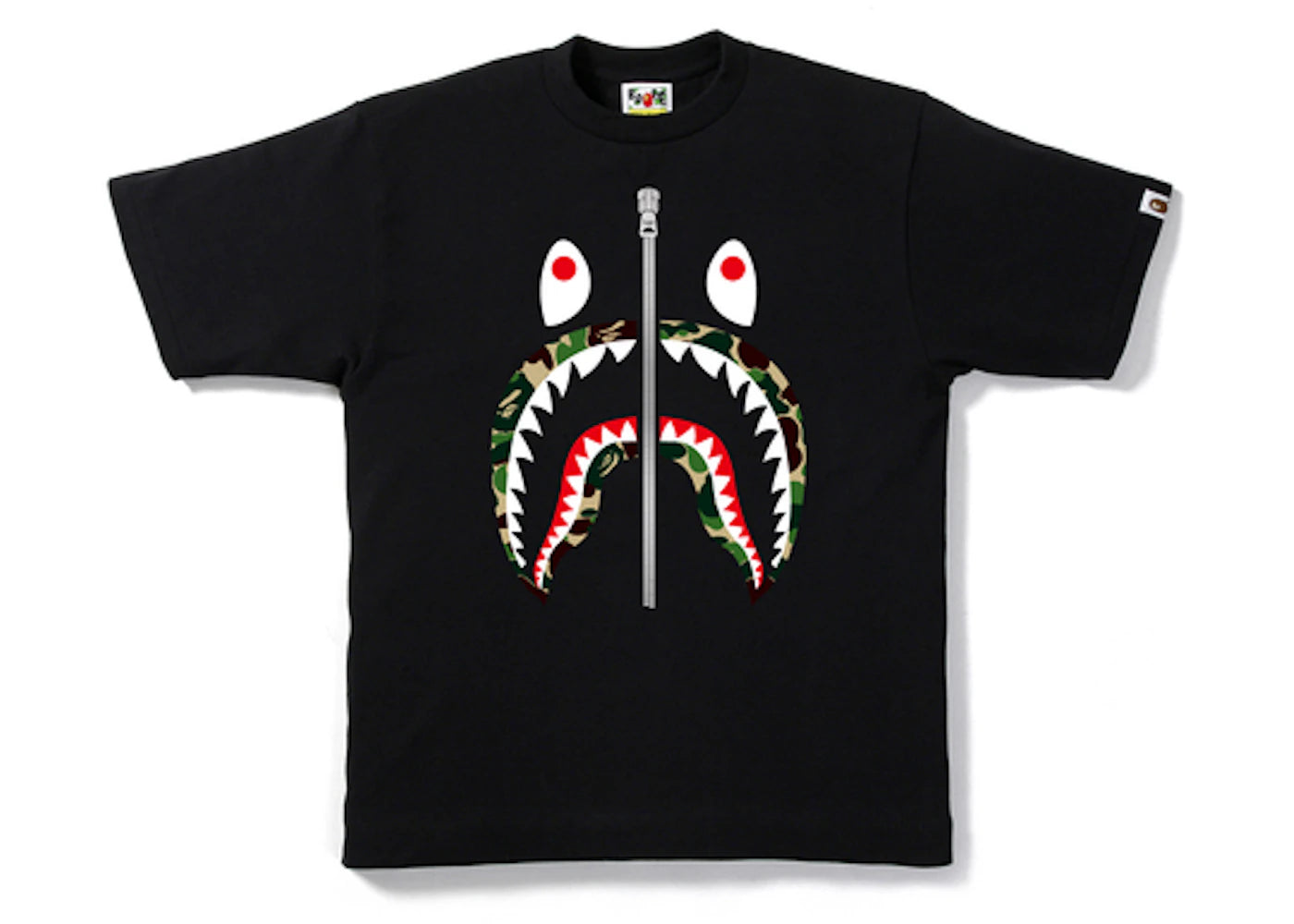 BAPE ABC Shark Tee Black/Green