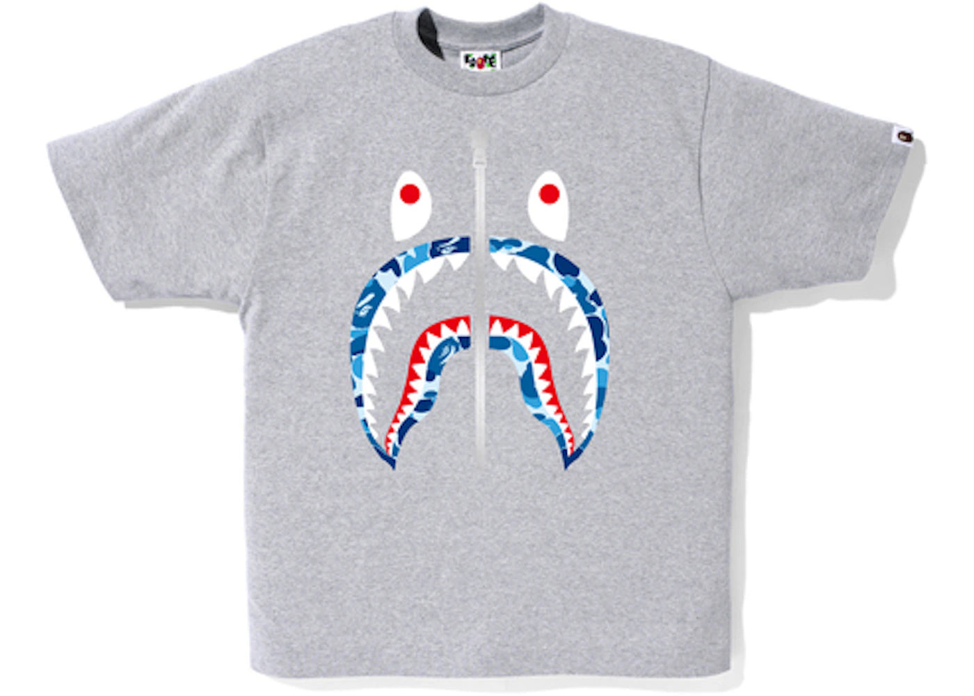 BAPE ABC Shark Tee Gray/Blue