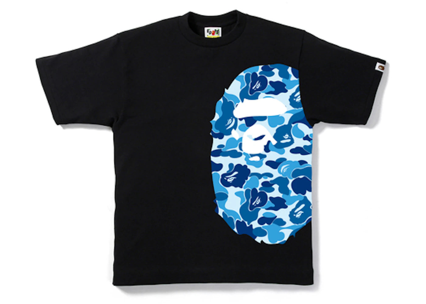 BAPE ABC Side Big Ape Head Tee Black/Blue