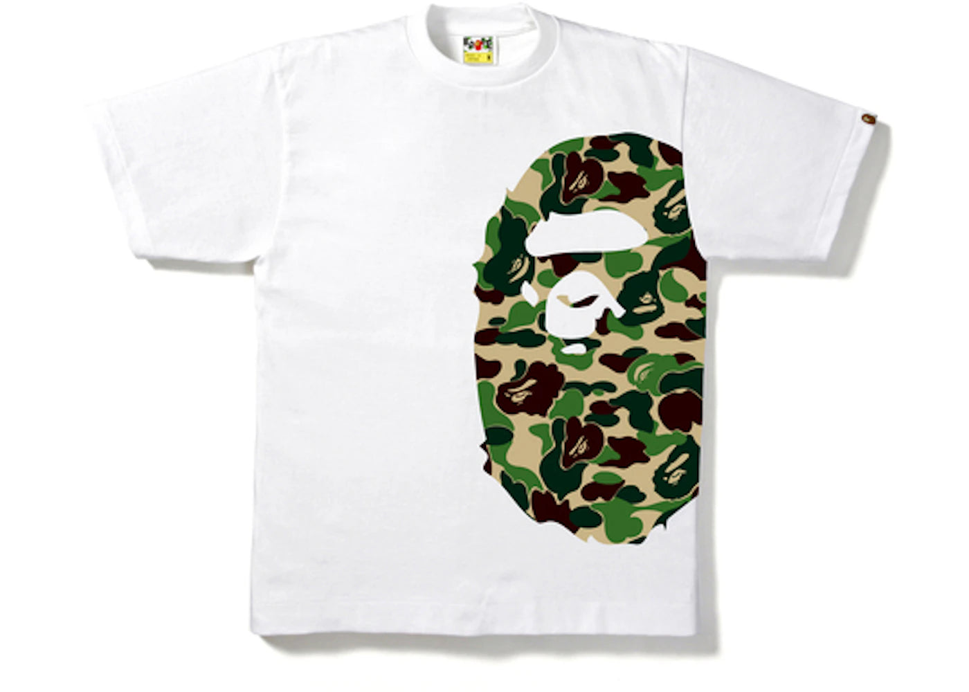 BAPE ABC Side Big Ape Head Tee White/Green
