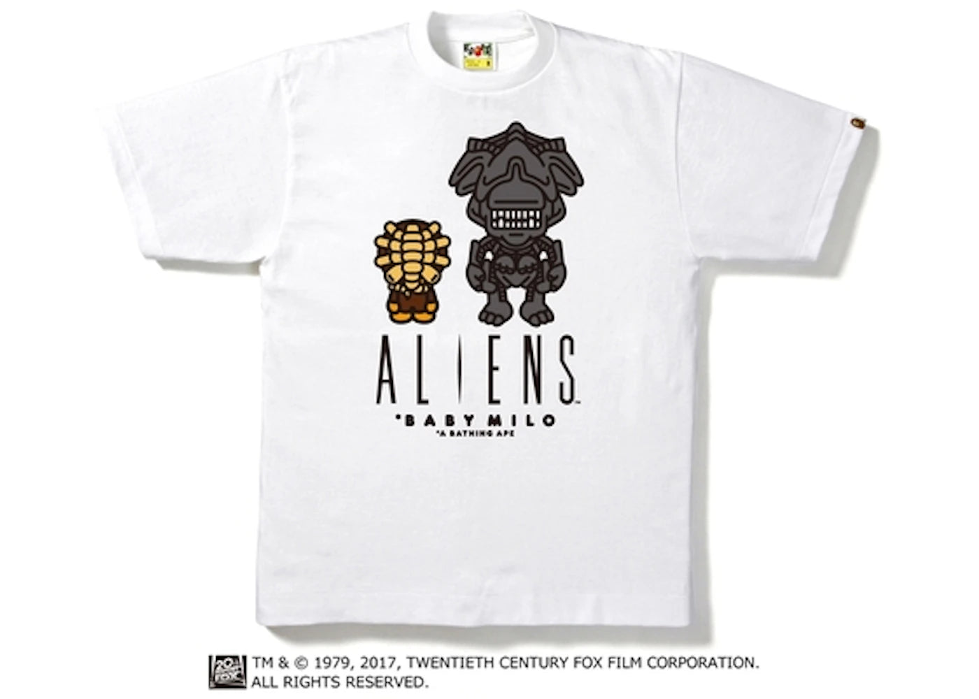 BAPE Alienaliens Milo & Alien Queen Tee White