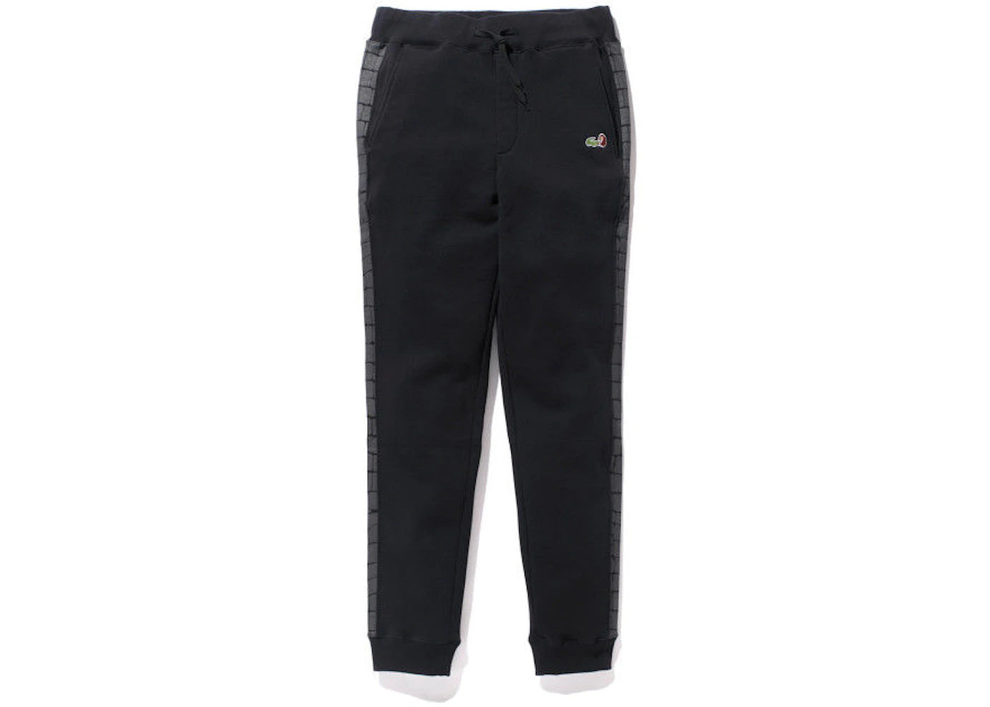 BAPE X Lacoste  Aligator Print Side Panel Sweatpants Black
