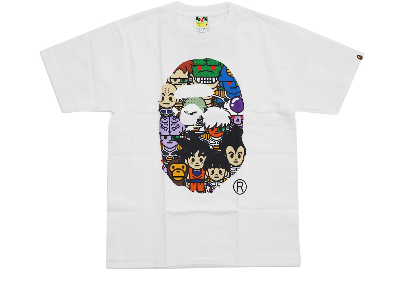 BAPE Dragon Ball Z All Star Apehead Tee White