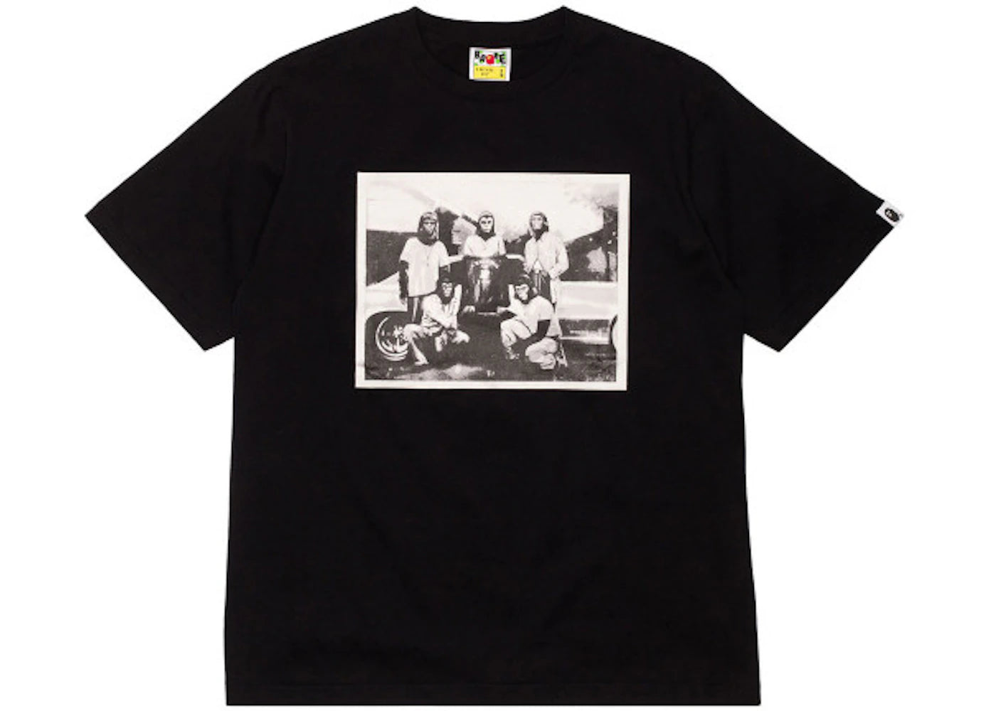 BAPE X Undefeated Mr Cartoon Ape Gang Photo Tee Black