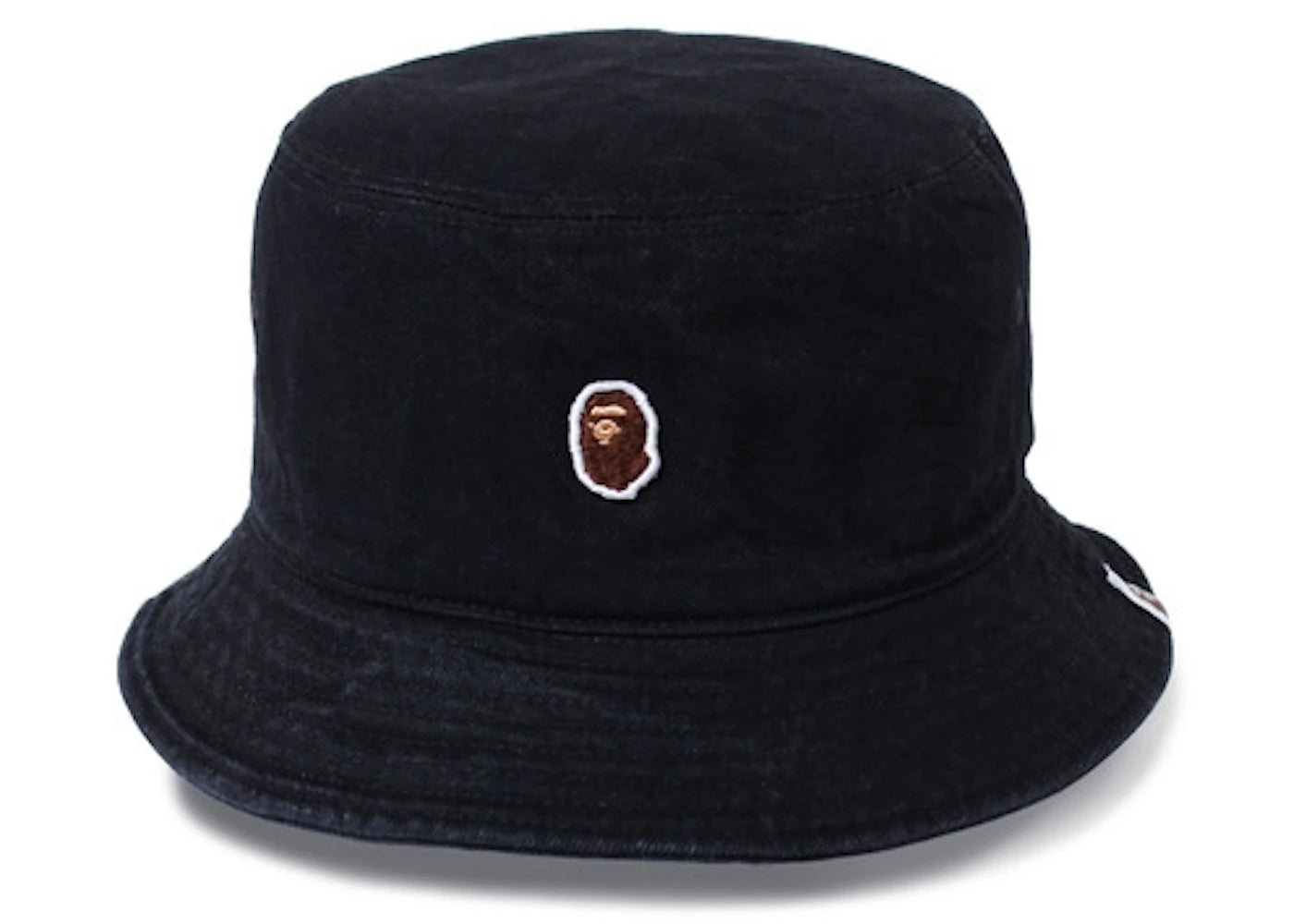 BAPE Ape Head One Point Bucket Cotton Hat Black