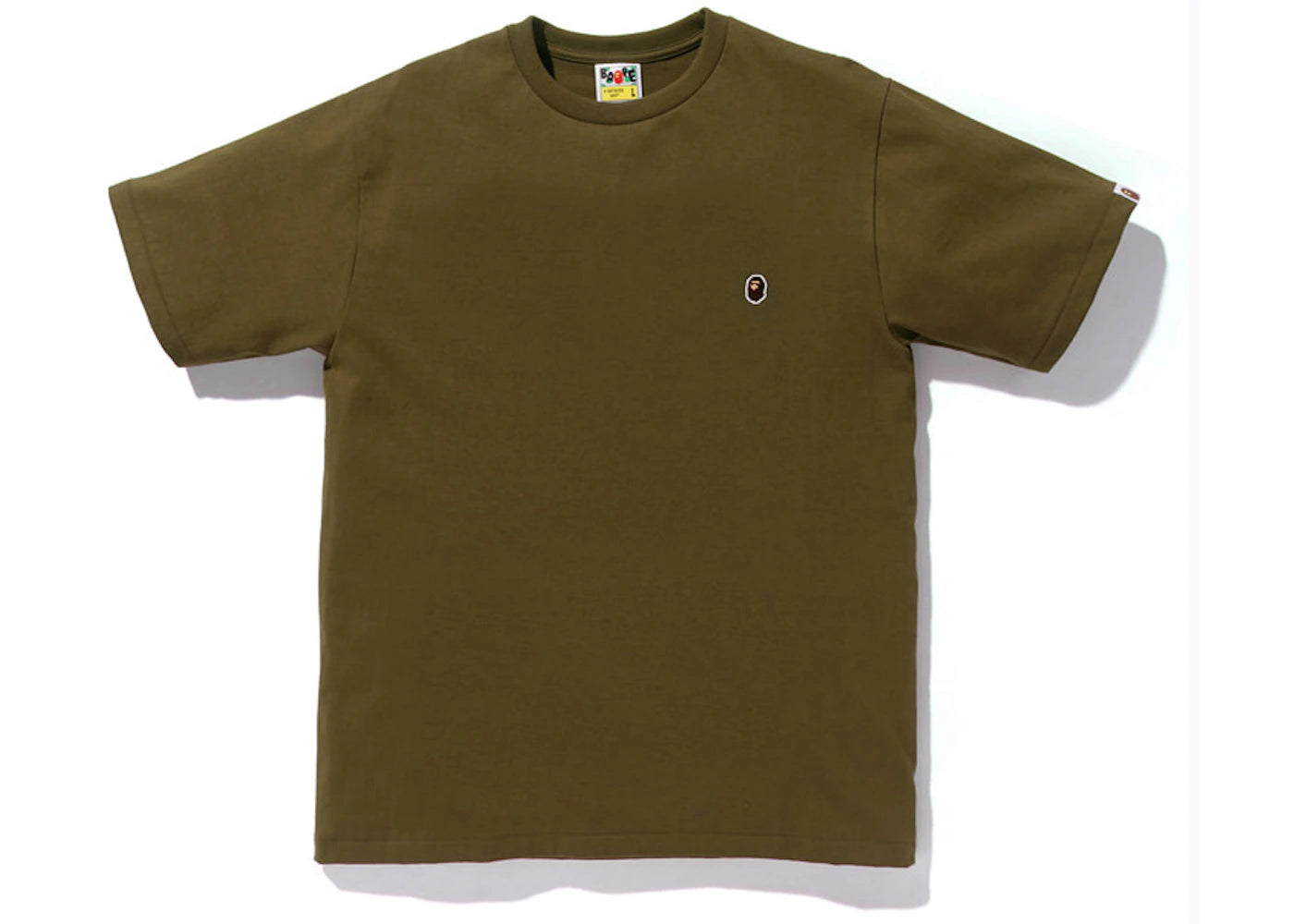 BAPE Ape Head One Point Tee Olive