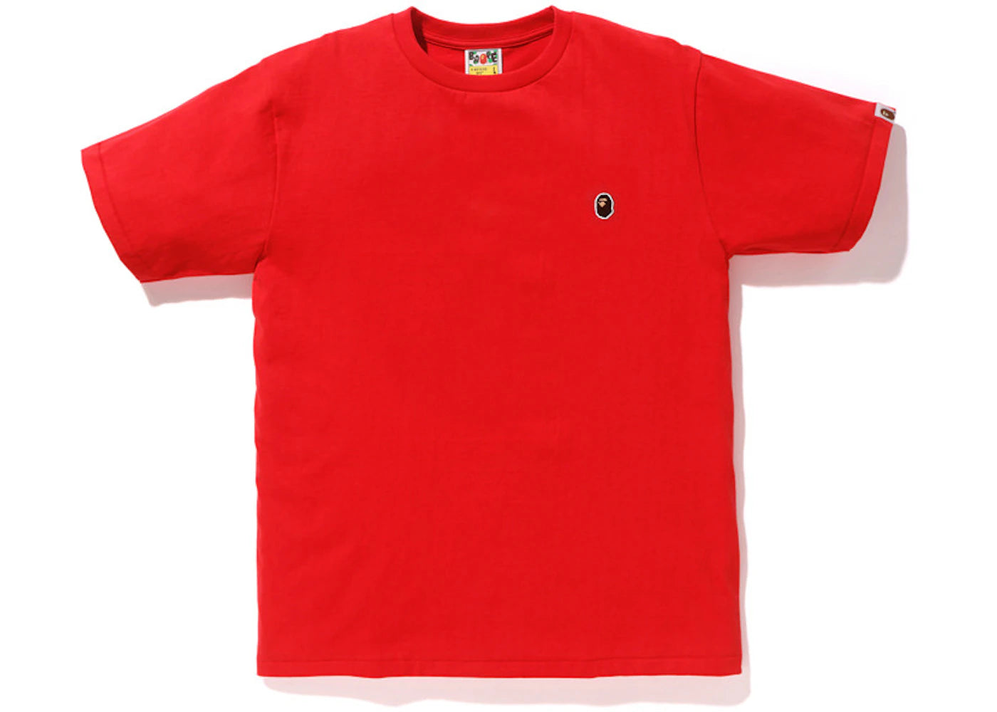 BAPE Ape Head One Point Tee Red